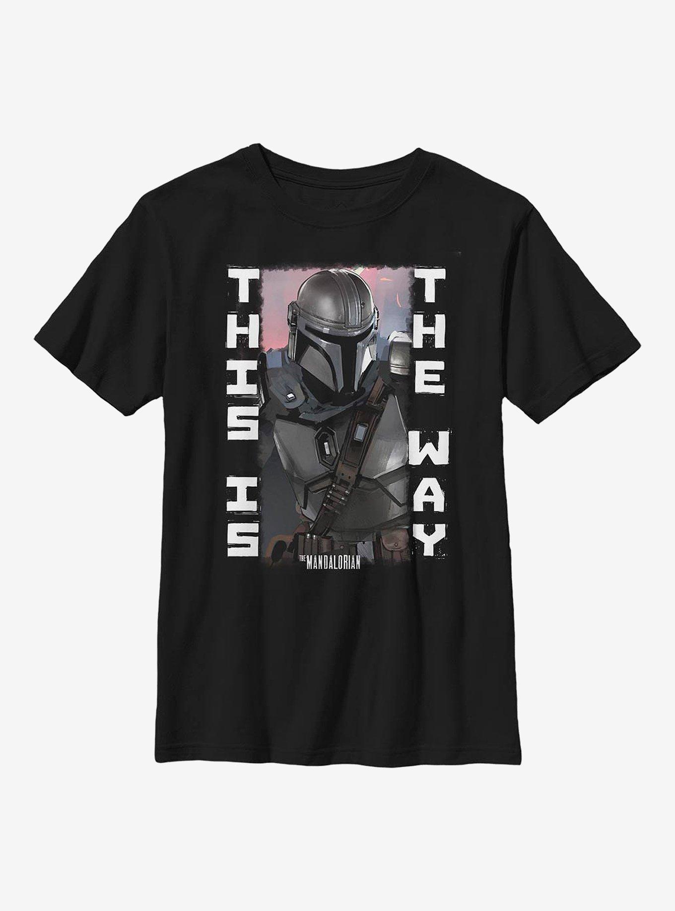 Sta Wars The Mandalorian Blaster Battle Youth T-Shirt, BLACK, hi-res