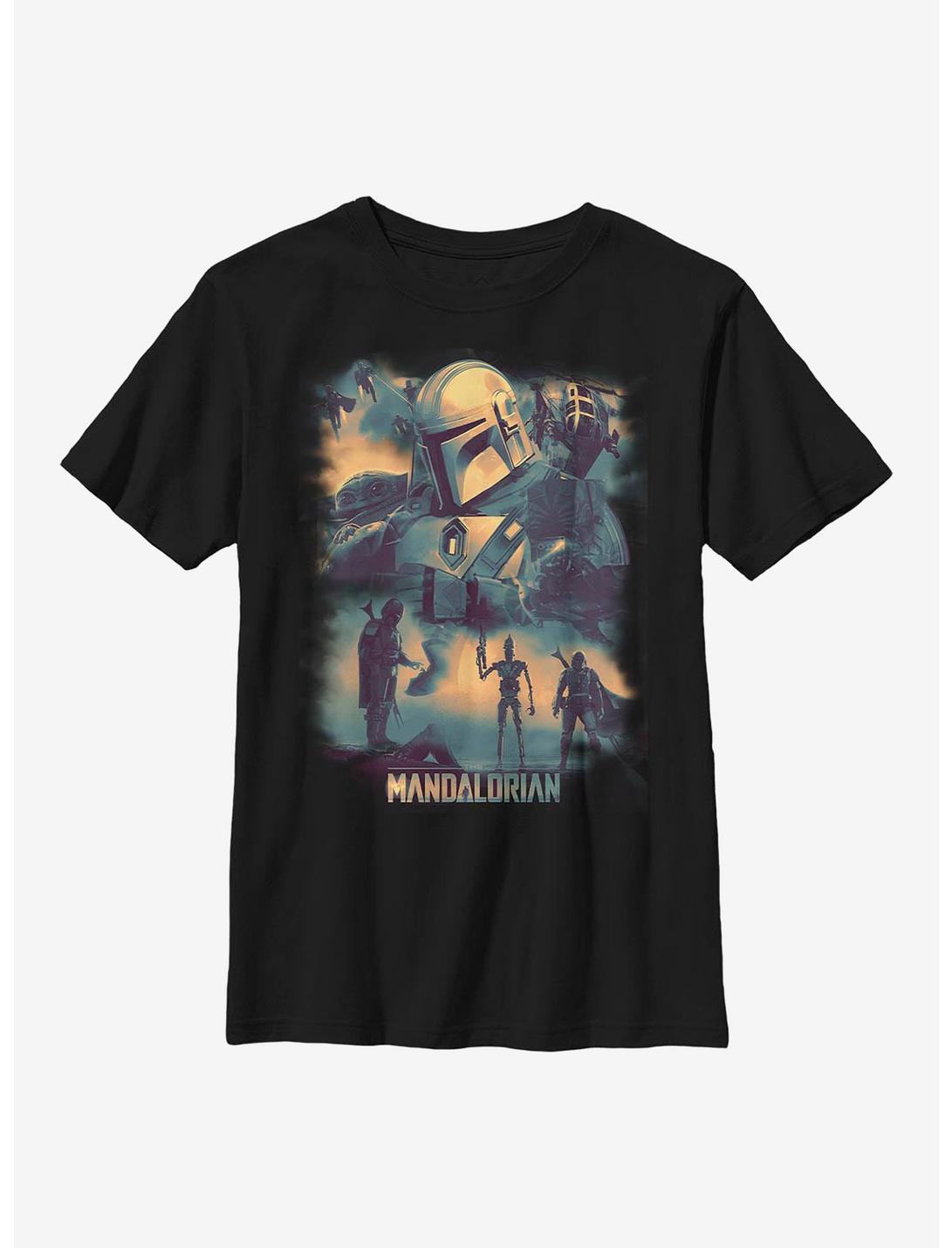 Sta Wars The Mandalorian Mando Memory Youth T-Shirt, BLACK, hi-res