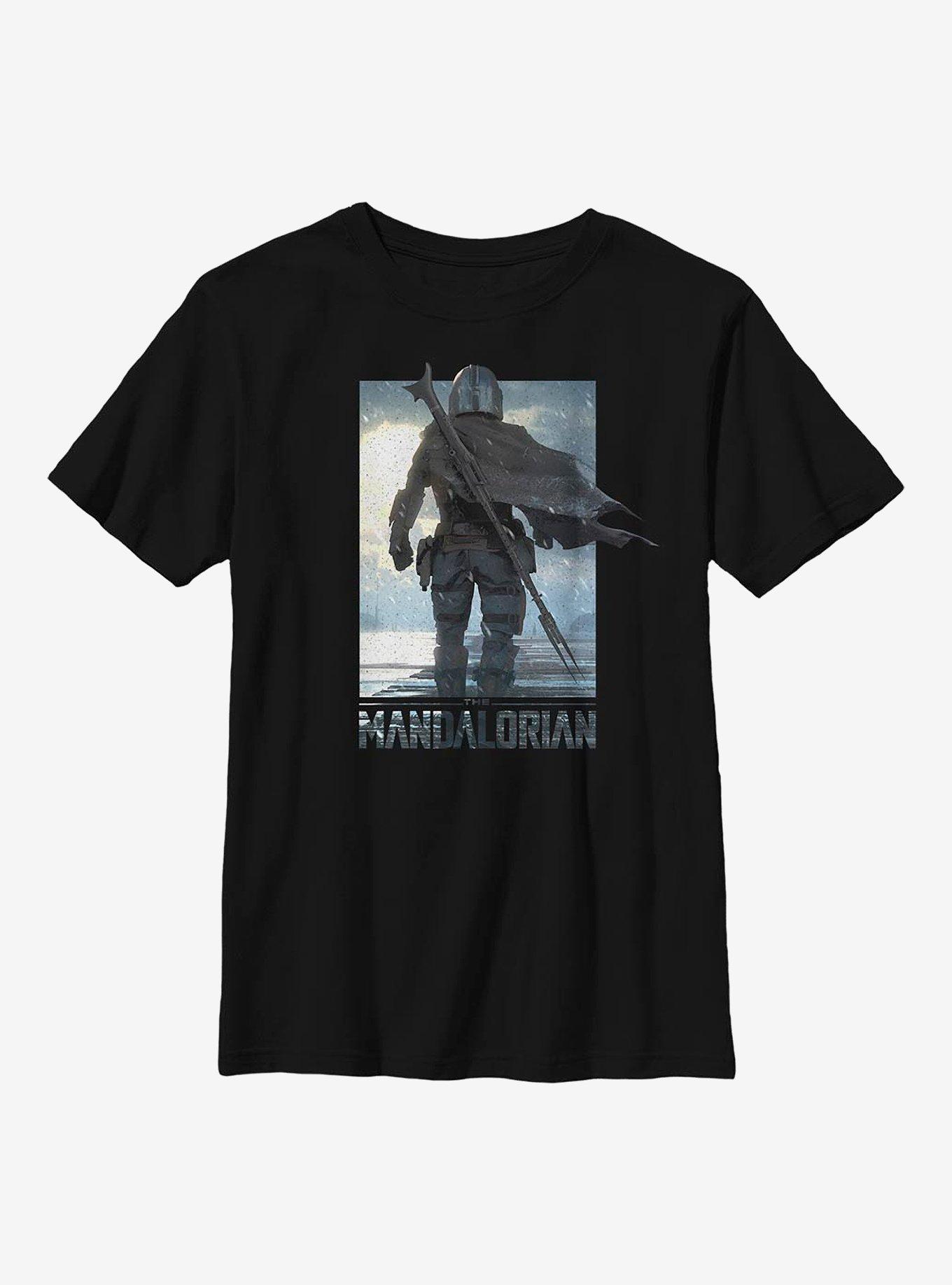Sta Wars The Mandalorian Poster Mando Youth T-Shirt, , hi-res