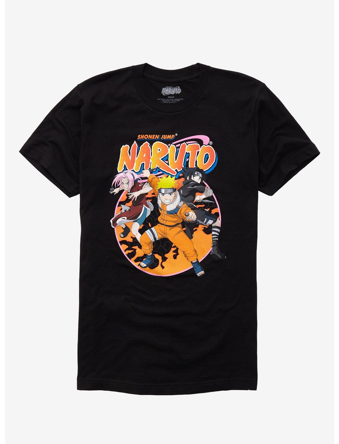 Naruto Shippuden Trio T-Shirt, BLACK, hi-res