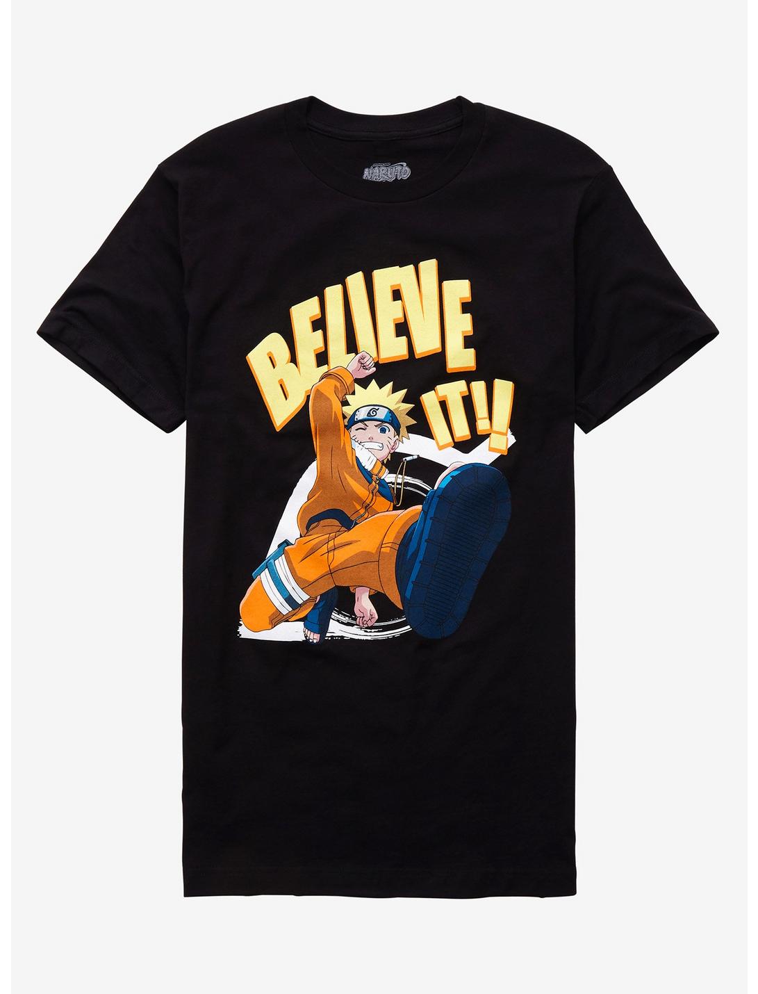 Naruto Shippuden Believe It! T-Shirt, BLACK, hi-res