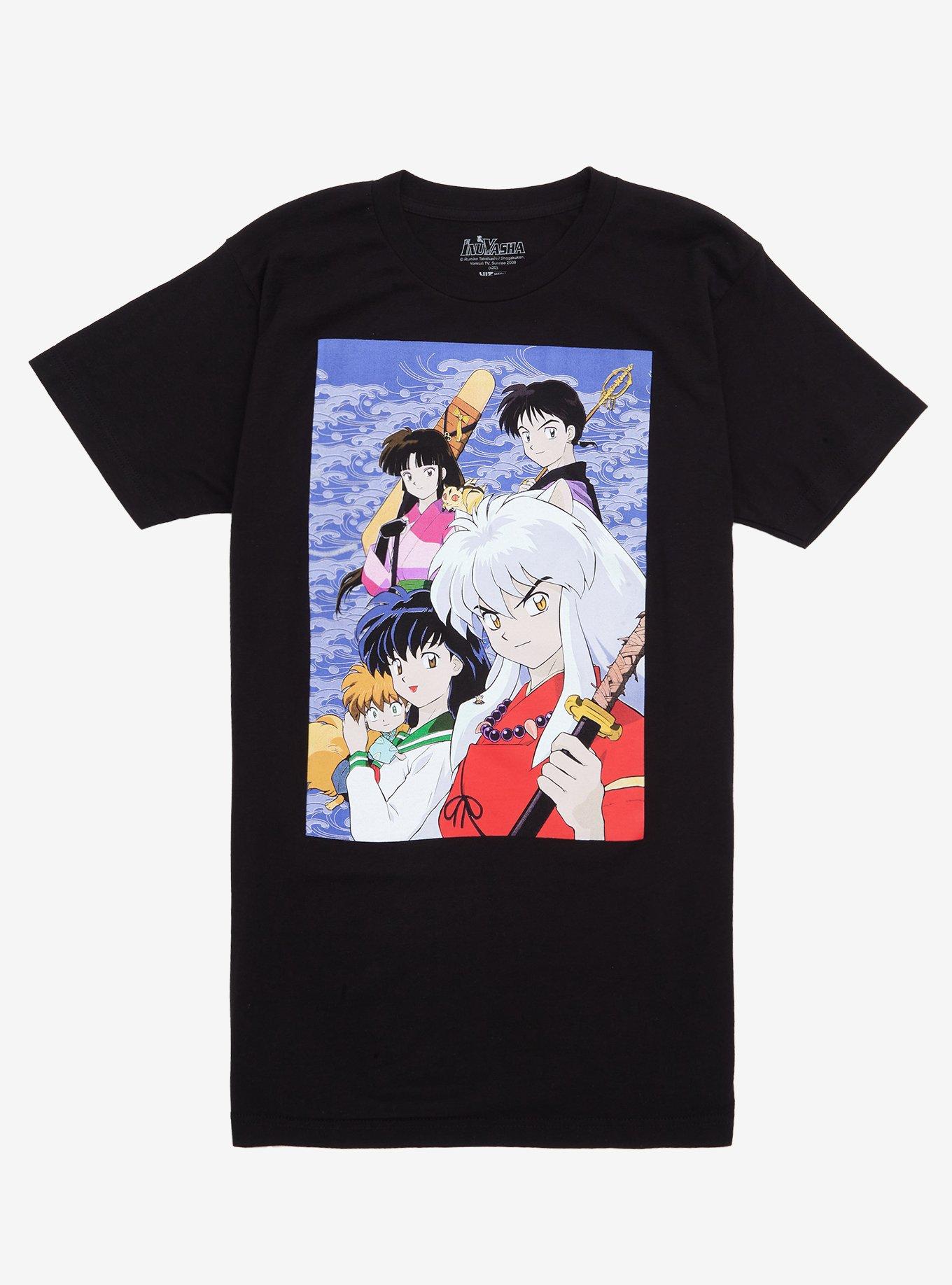 InuYasha Group Portrait T-Shirt, BLACK, hi-res