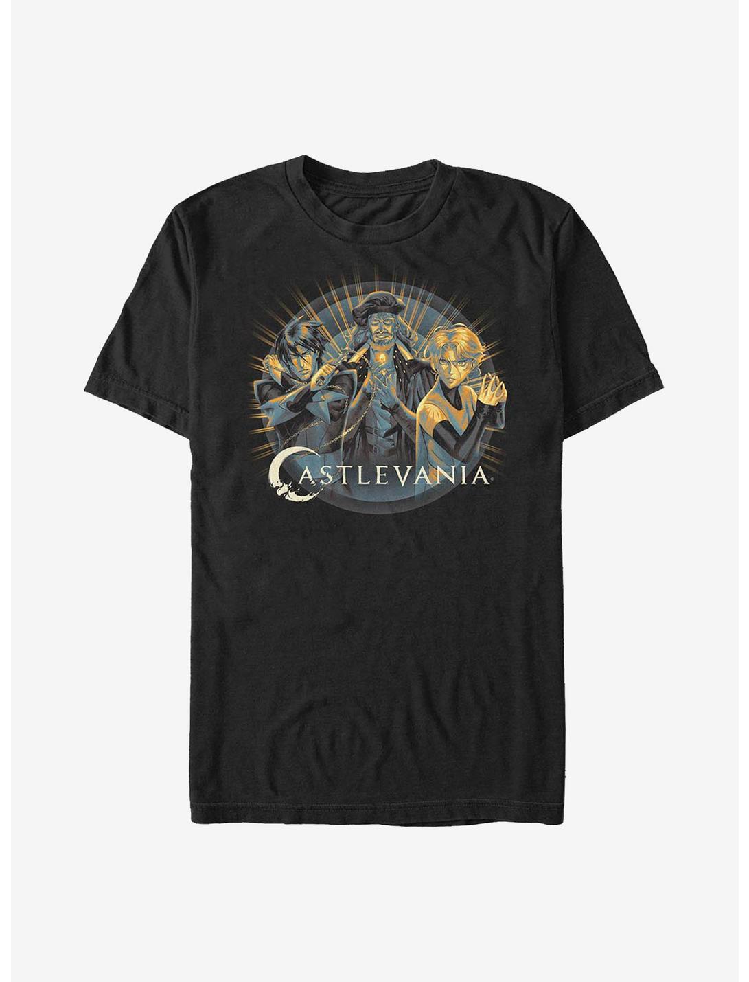 Castlevania Trio Rays T-Shirt, BLACK, hi-res
