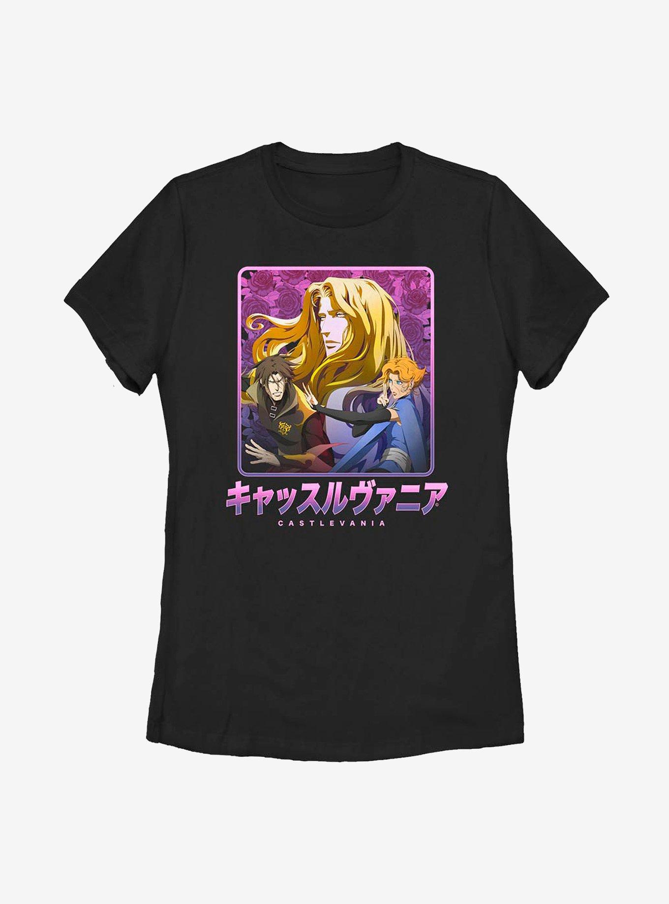 Castlevania Japanese Text Womens T-Shirt, , hi-res