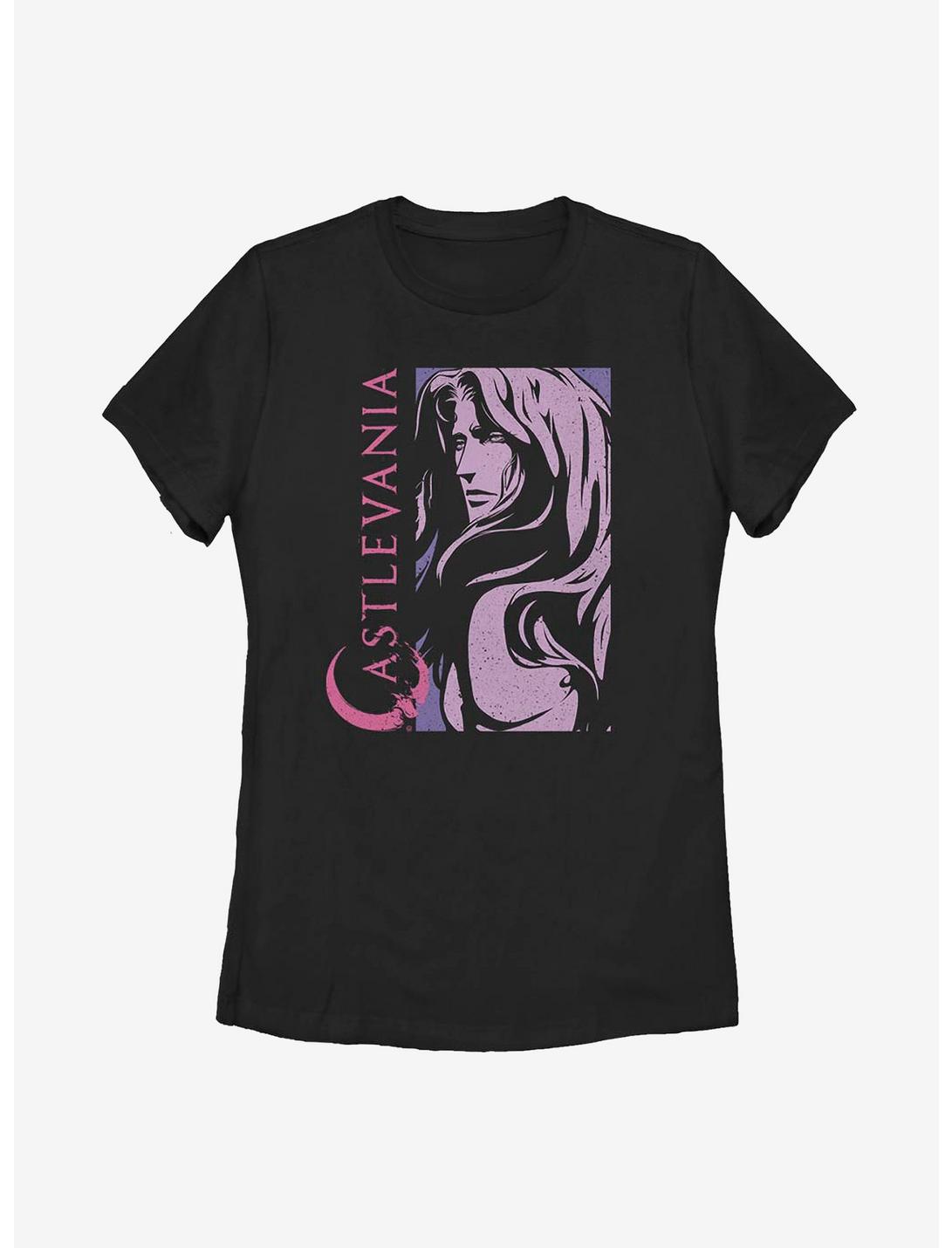 Castlevania Poster Womens T-Shirt, BLACK, hi-res
