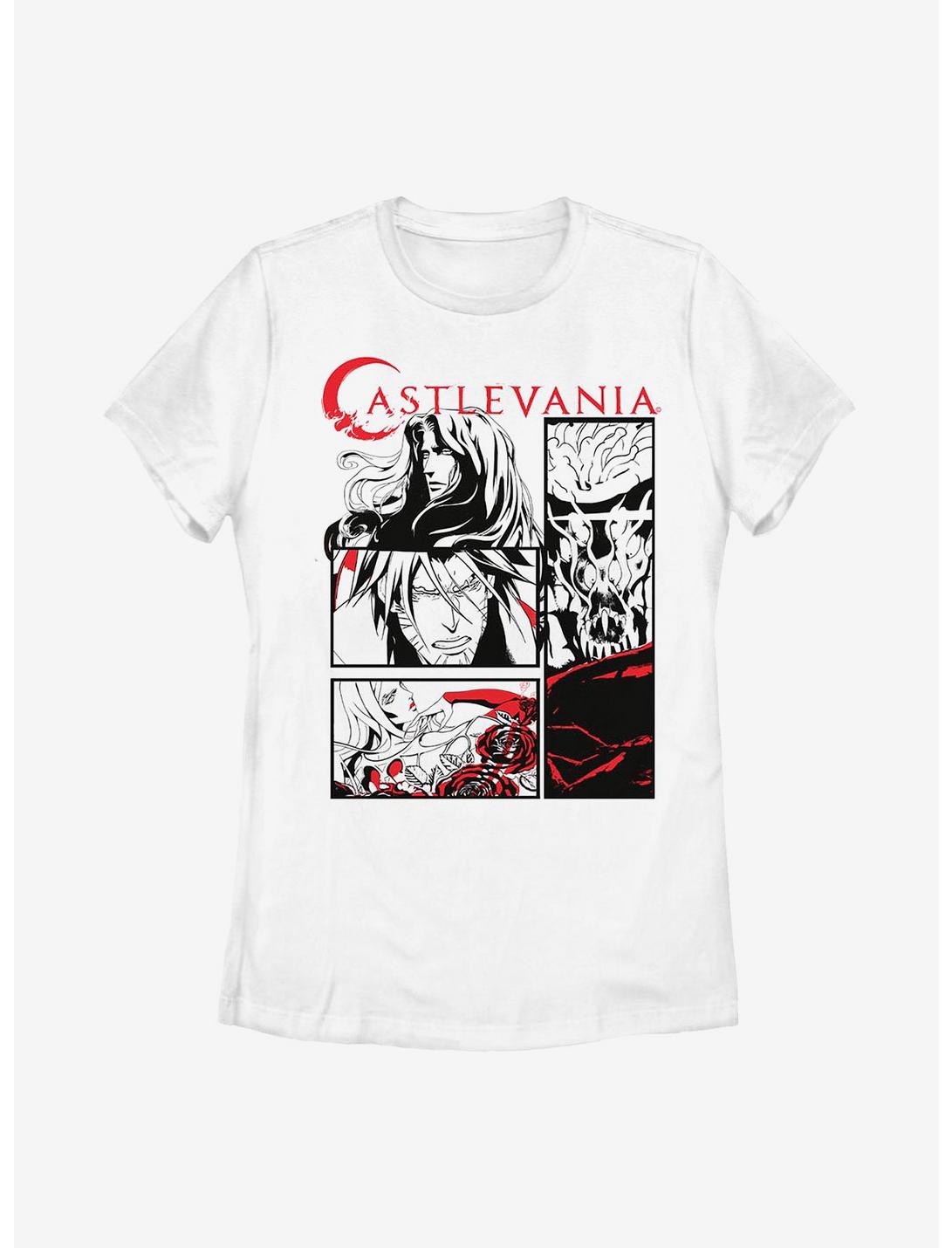 Castlevania Comic Style Womens T-Shirt, WHITE, hi-res