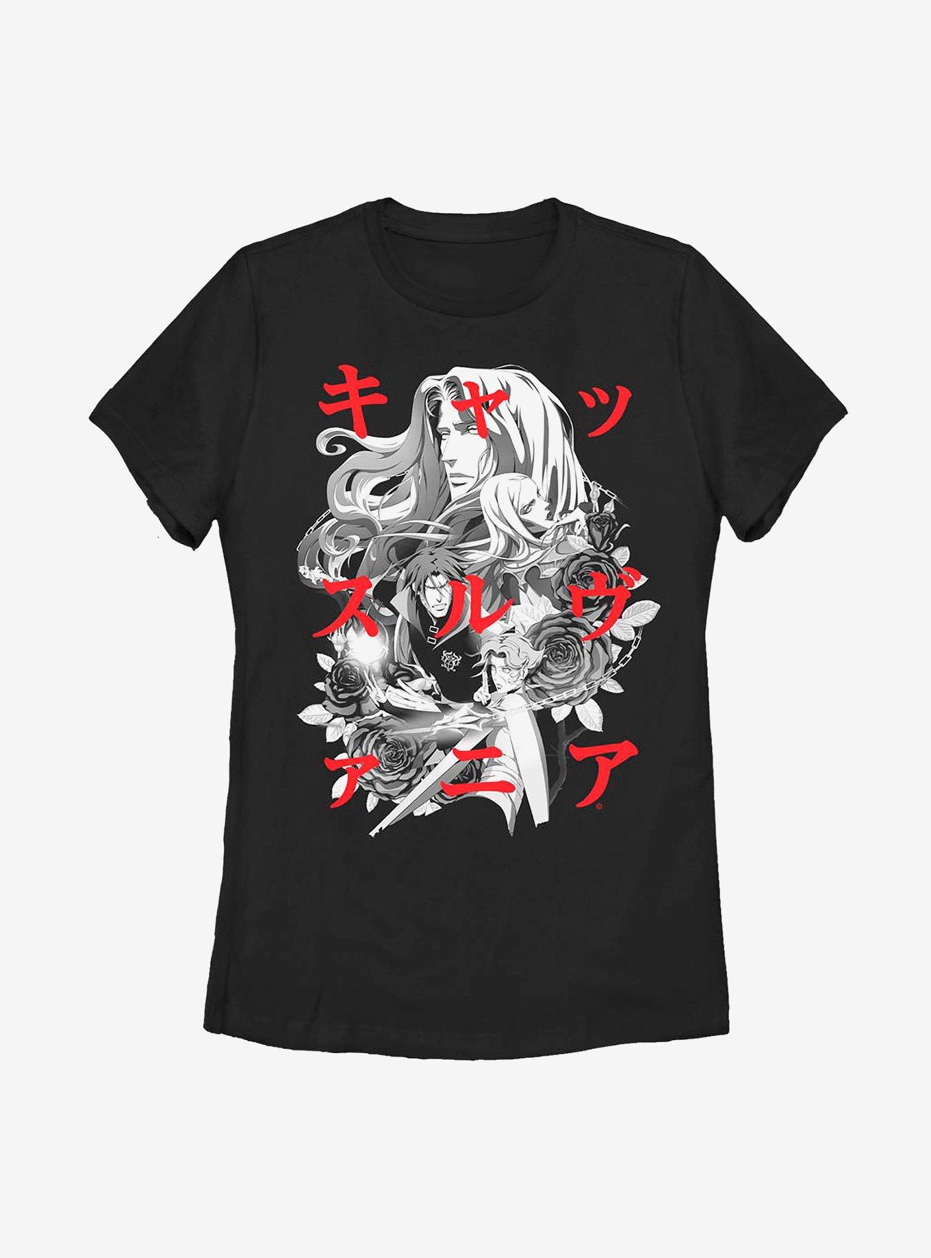 Castlevania Japanese Text Womens T-Shirt, , hi-res