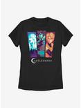 Castlevania Panel Pop Womens T-Shirt, BLACK, hi-res