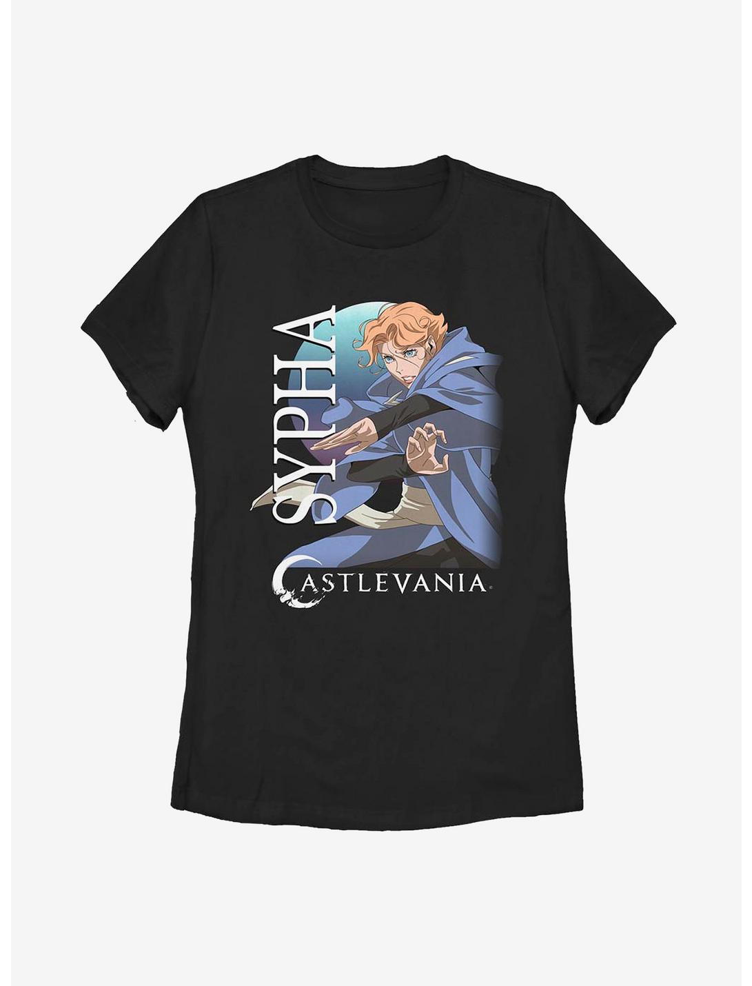 Castlevania Sypha Moon Womens T-Shirt, BLACK, hi-res