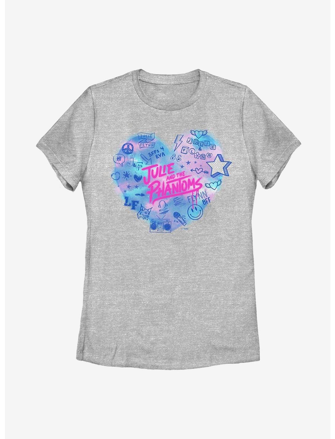 Julie And The Phantoms Heart Julie Icons Womens T-Shirt, ATH HTR, hi-res