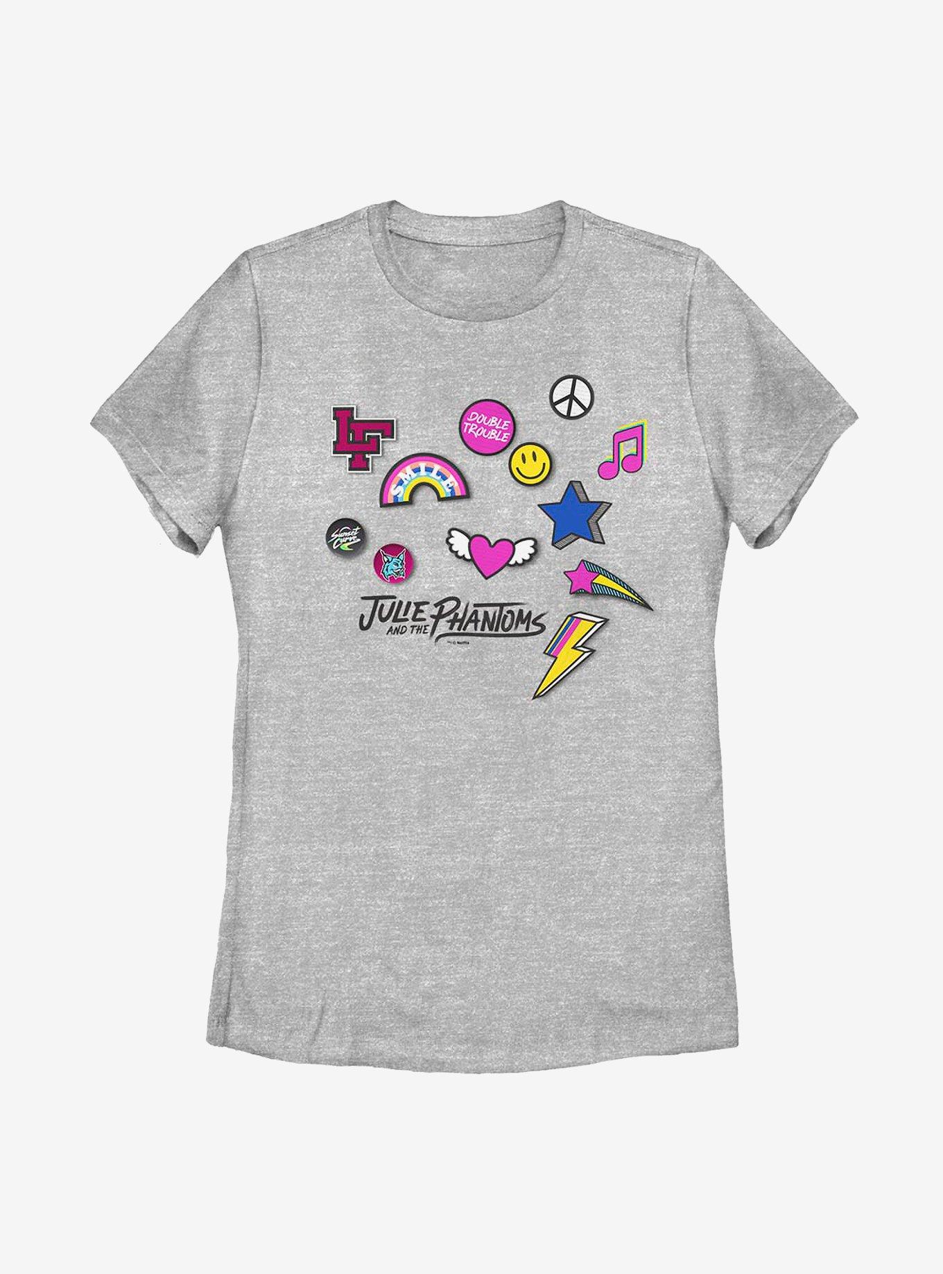 Julie And The Phantoms JATP Icons Womens T-Shirt, ATH HTR, hi-res