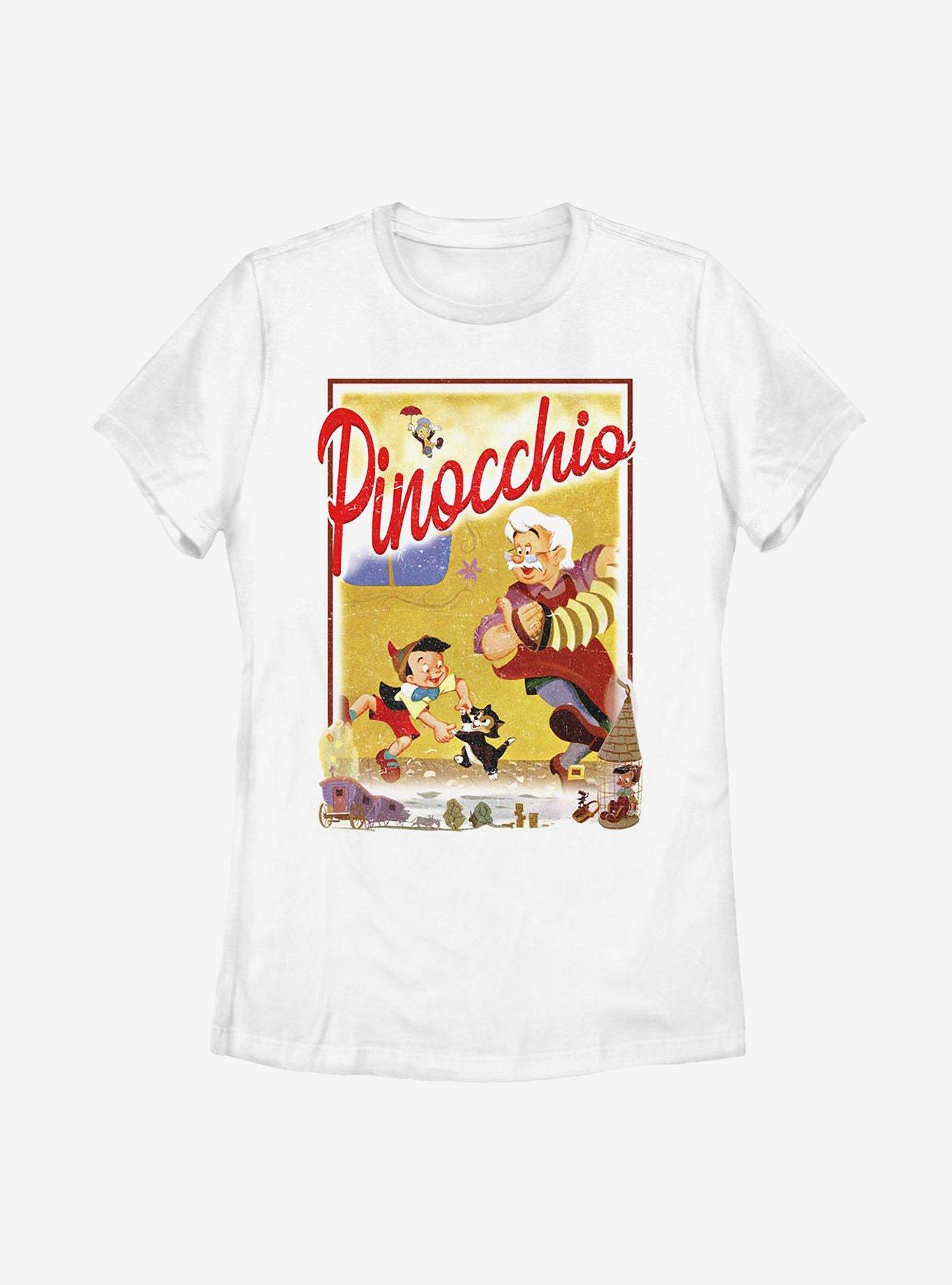 Disney Pinocchio Storybook Poster Womens T-Shirt, , hi-res
