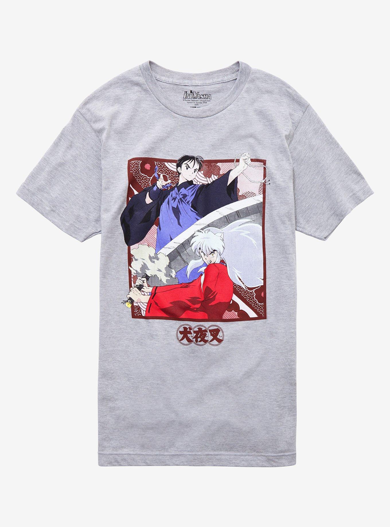 InuYasha Miroku & InuYasha T-Shirt, HEATHER, hi-res