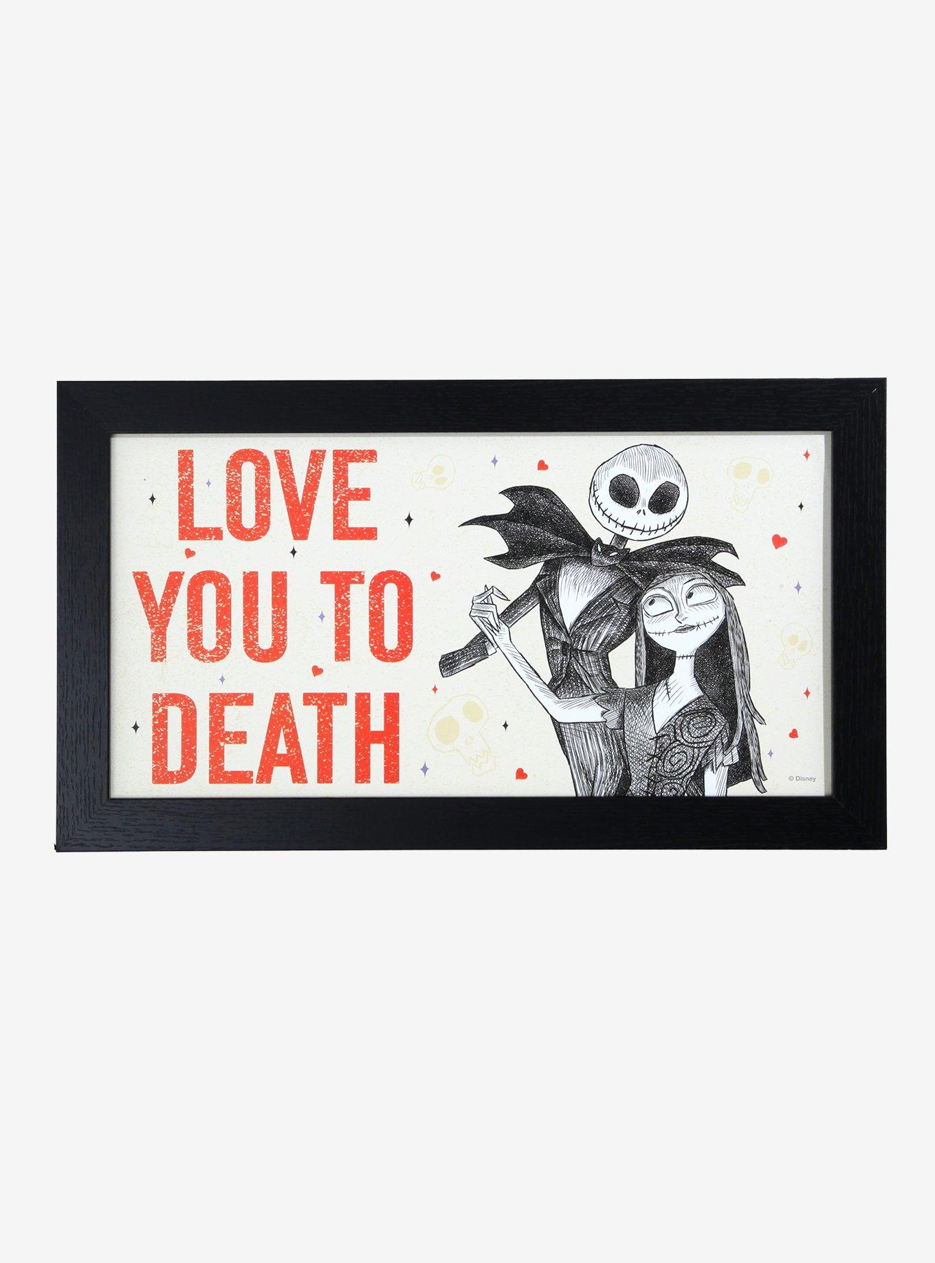 The Nightmare Before Christmas Love You To Death Wood Wall Art, , hi-res