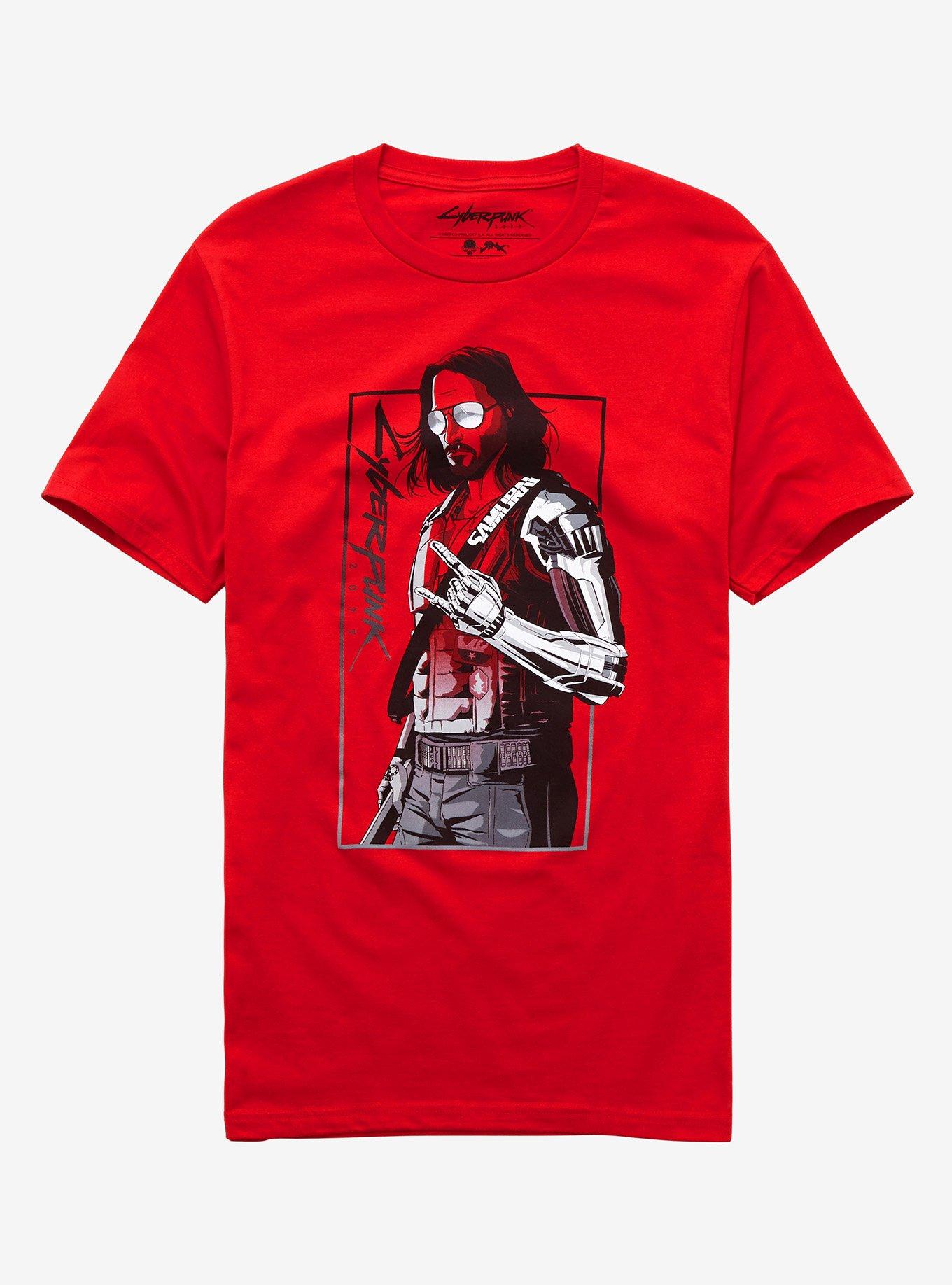 Cyberpunk 2077 Johnny Silverhand Red T-Shirt, RED, hi-res