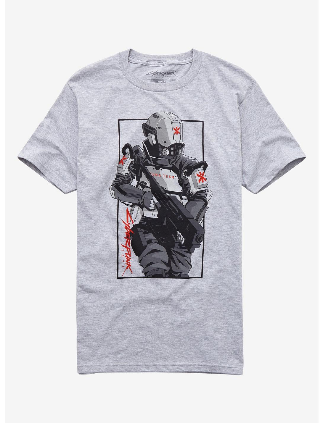 Cyberpunk 2077 Trauma Team T-Shirt, GREY, hi-res