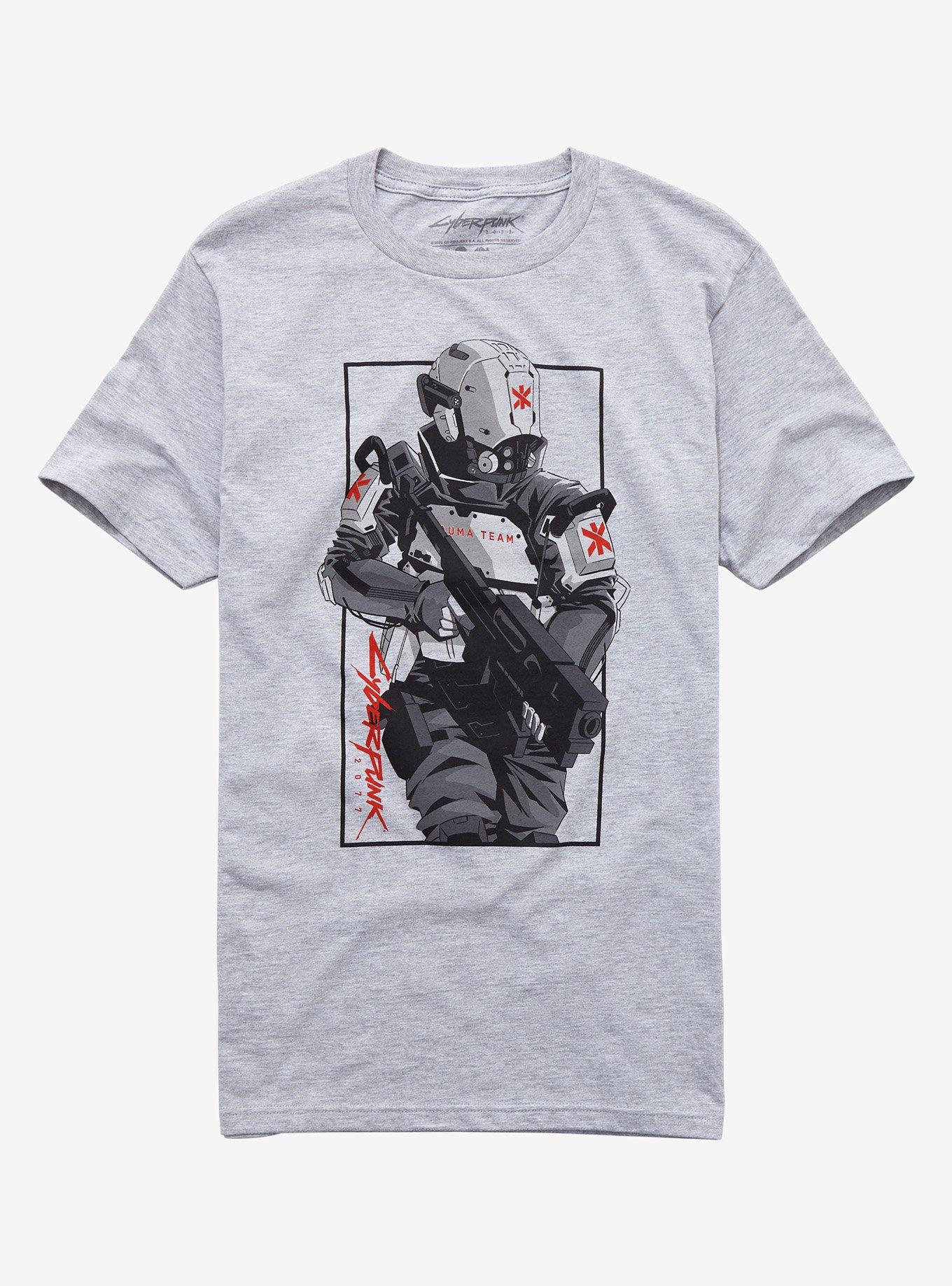 Cyberpunk 2077 Trauma Team T-Shirt, GREY, hi-res