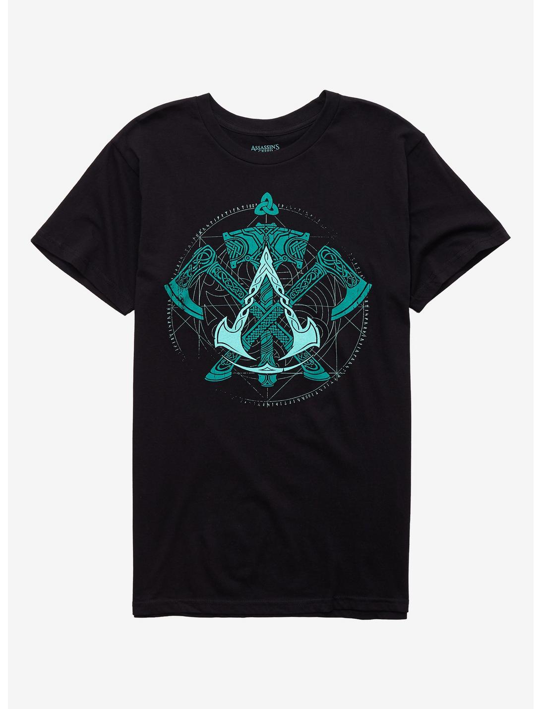 Assassin's Creed Valhalla Weapons T-Shirt, BLACK, hi-res
