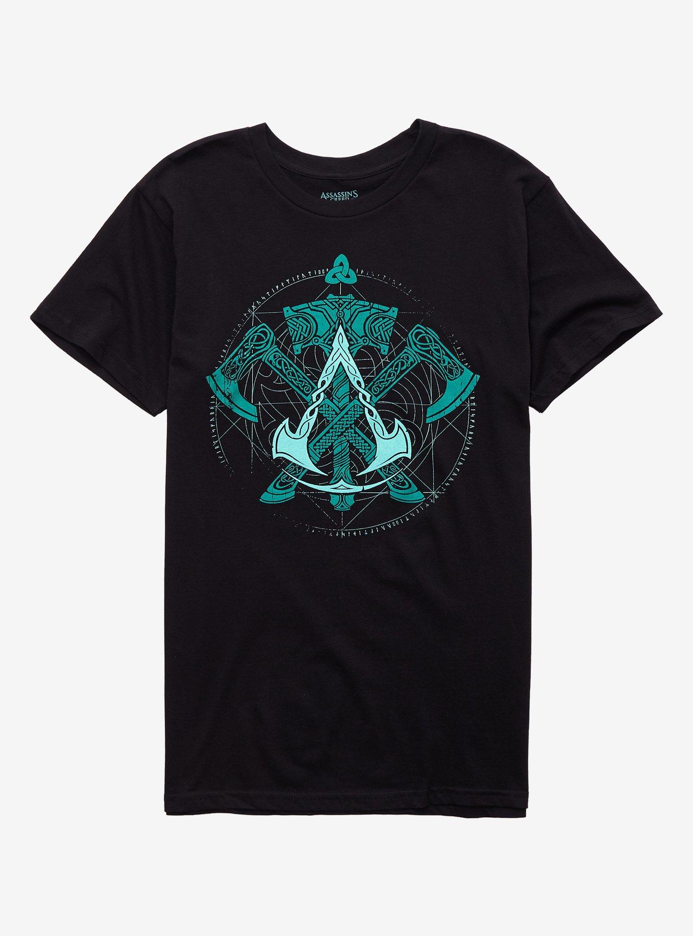 Assassin's Creed Valhalla Weapons T-Shirt, BLACK, hi-res