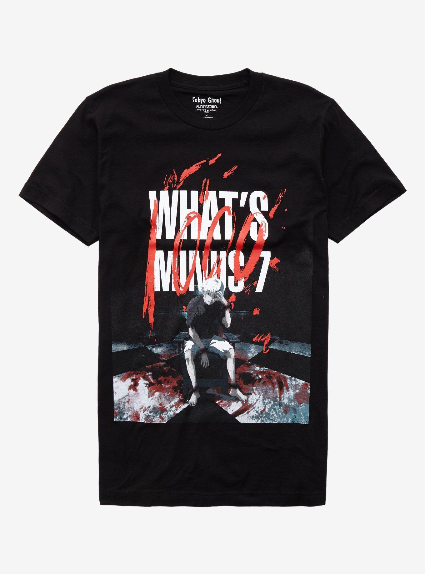 Tokyo Ghoul What's 1000 Minus 7 T-Shirt, BLACK, hi-res