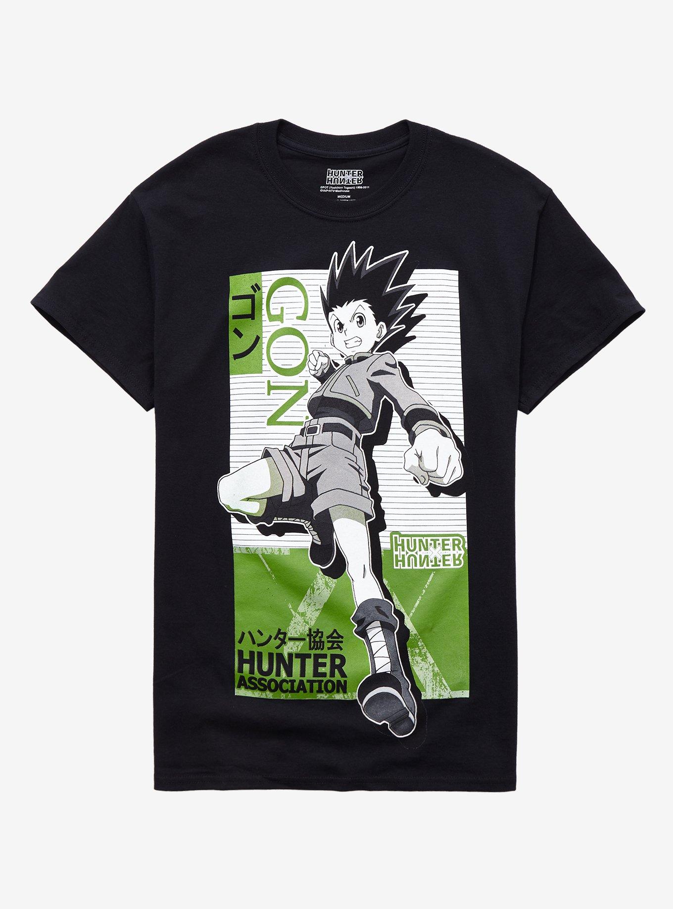 Hunter X Hunter Anime Gon Freecss Men's Green And White Tie Dye T-shirt  Large