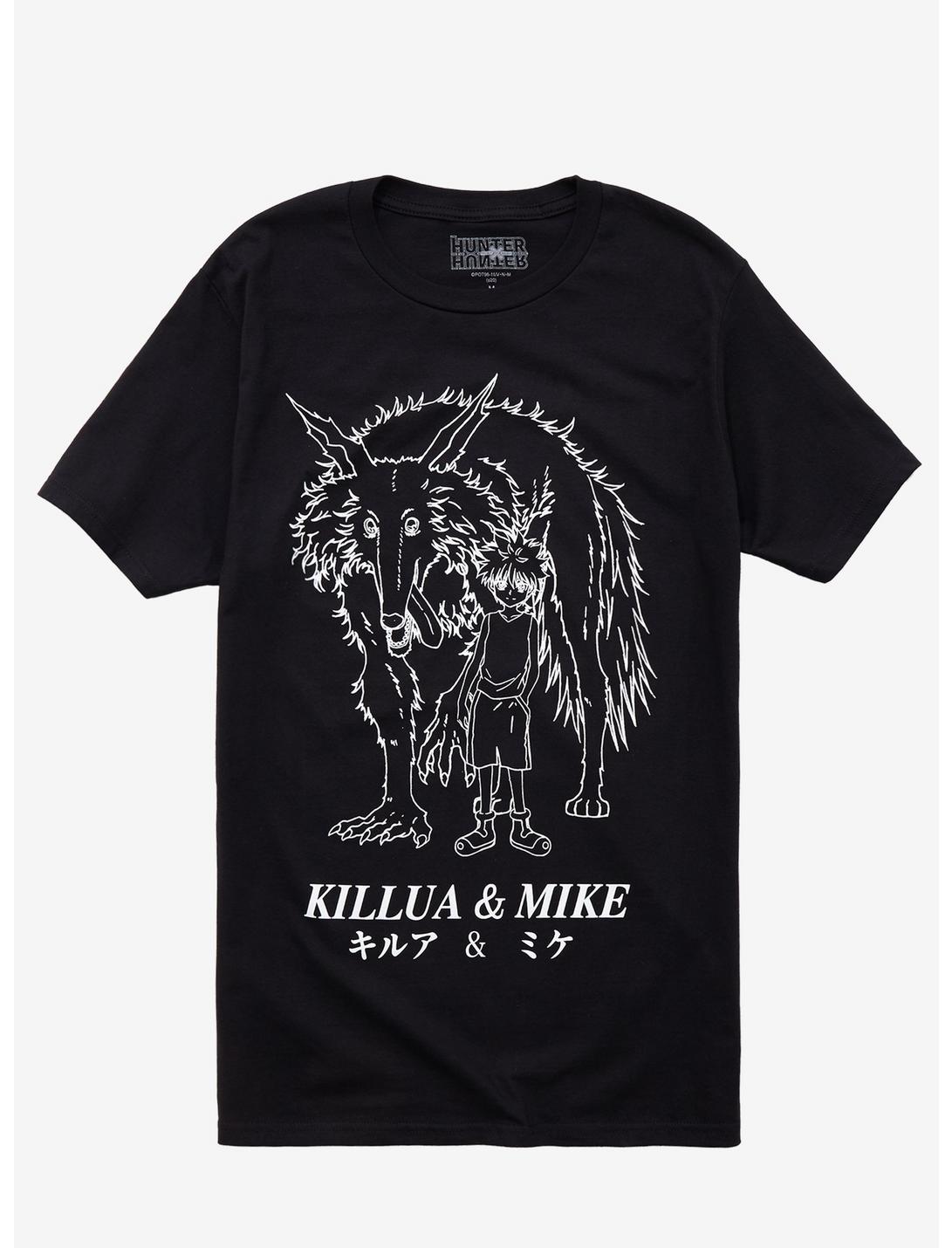 Hunter X Hunter Killua & Mike T-Shirt, BLACK, hi-res