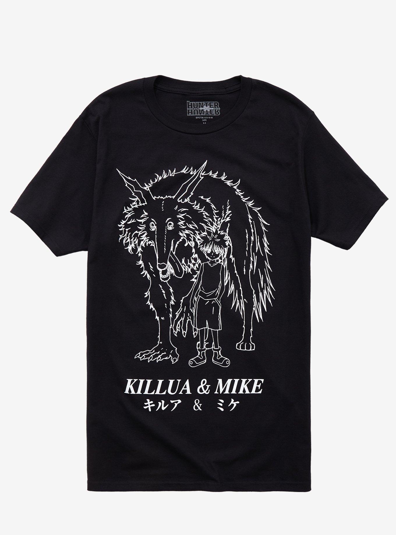 Hunter X Hunter Killua & Mike T-Shirt, BLACK, hi-res