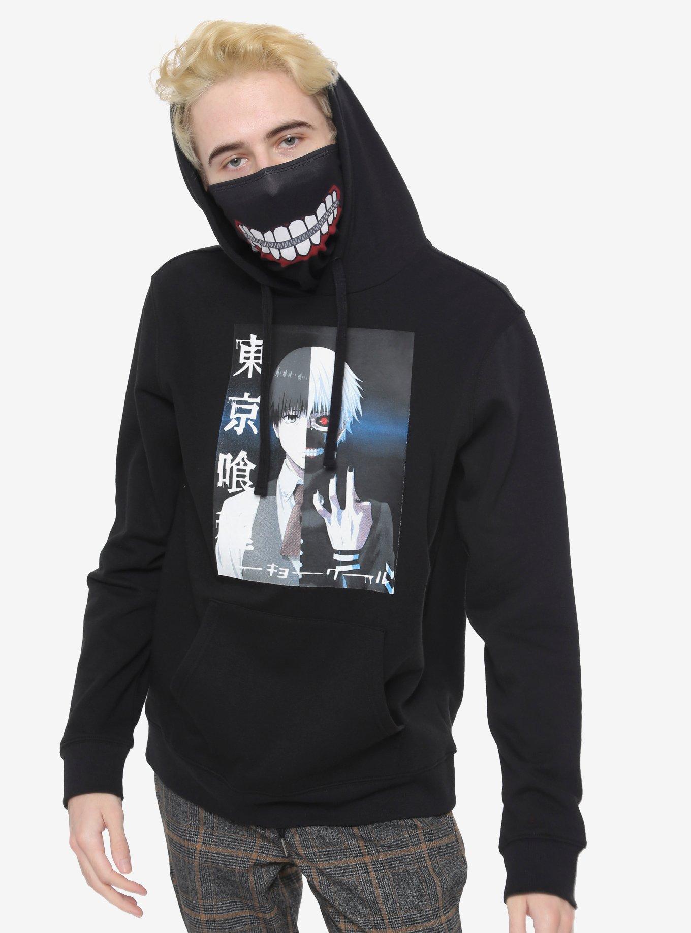 Tokyo Ghoul Ken Kaneki Mask Hoodie Hot Topic