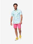 Opposuits Men's Pool Life Water Summer Button-Up Shirt, BLUE, hi-res