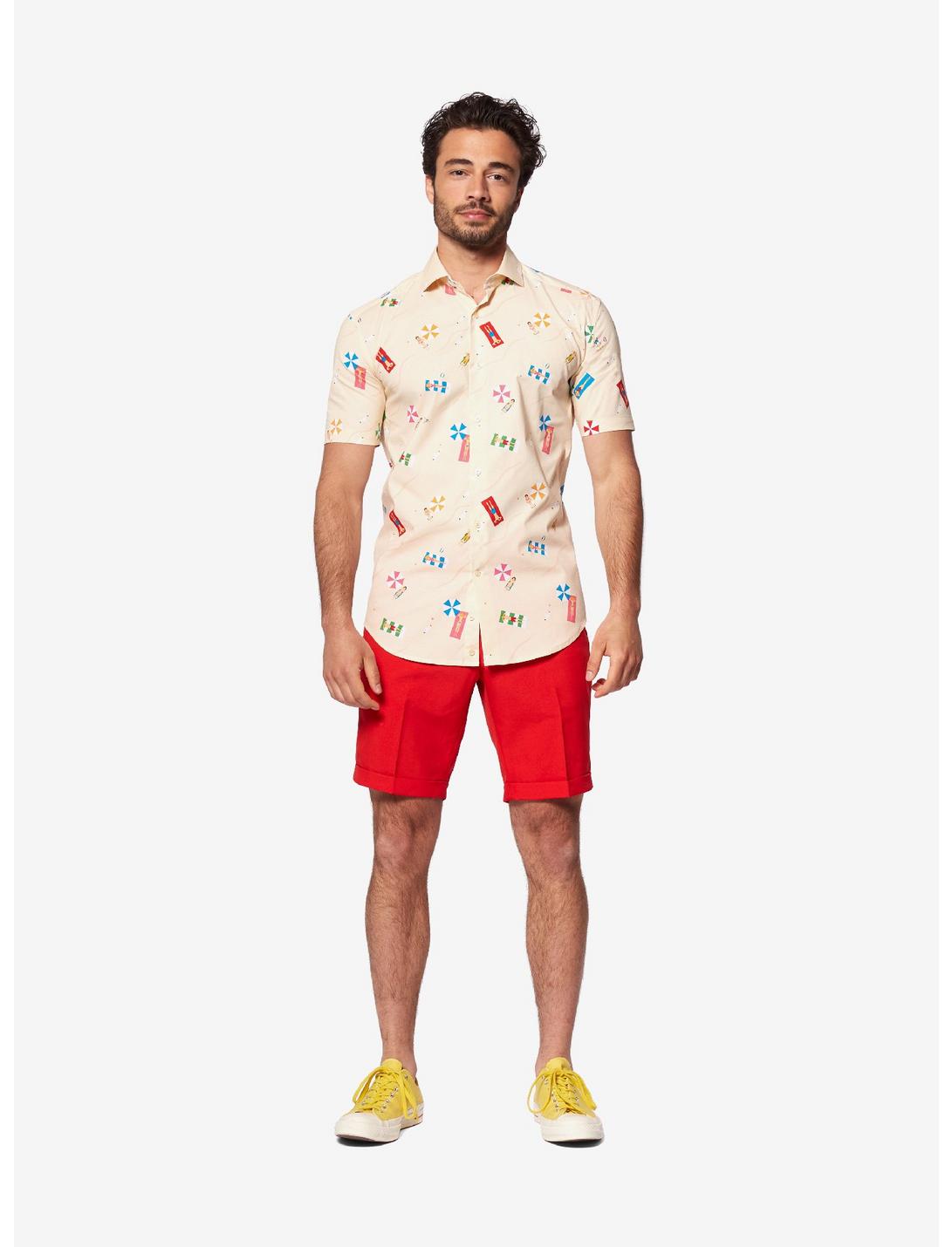 Opposuits Men's Beach Life Sand Summer Shirt, SAND, hi-res