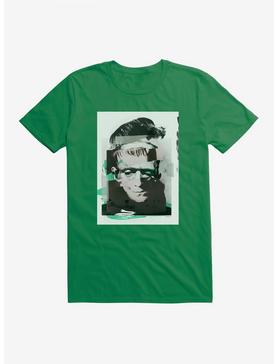 Universal Monsters Frankenstein Distorted Portrait T-Shirt, KELLY GREEN, hi-res