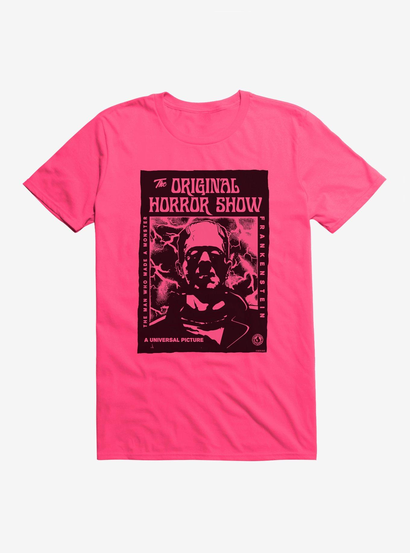 Universal Monsters Frankenstein Pink Face T-Shirt, , hi-res