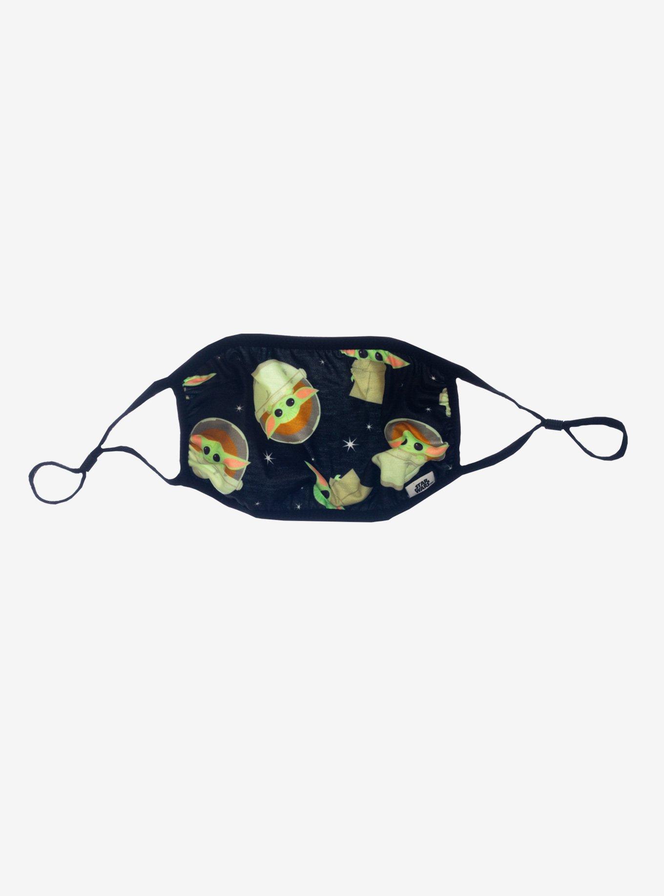 Star Wars The Mandalorian Black Chibi The Child Adjustable Fashion Face Mask, , hi-res
