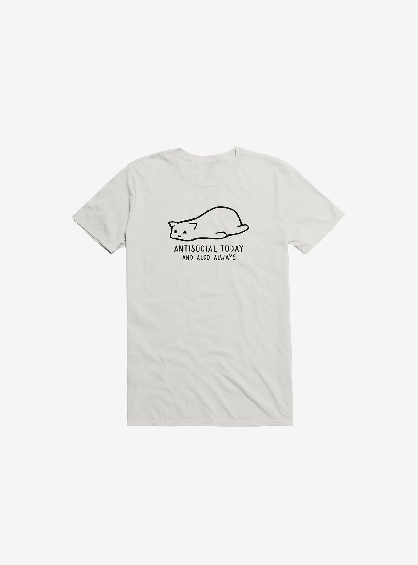 Antisocial Today And Also Always T-Shirt, , hi-res
