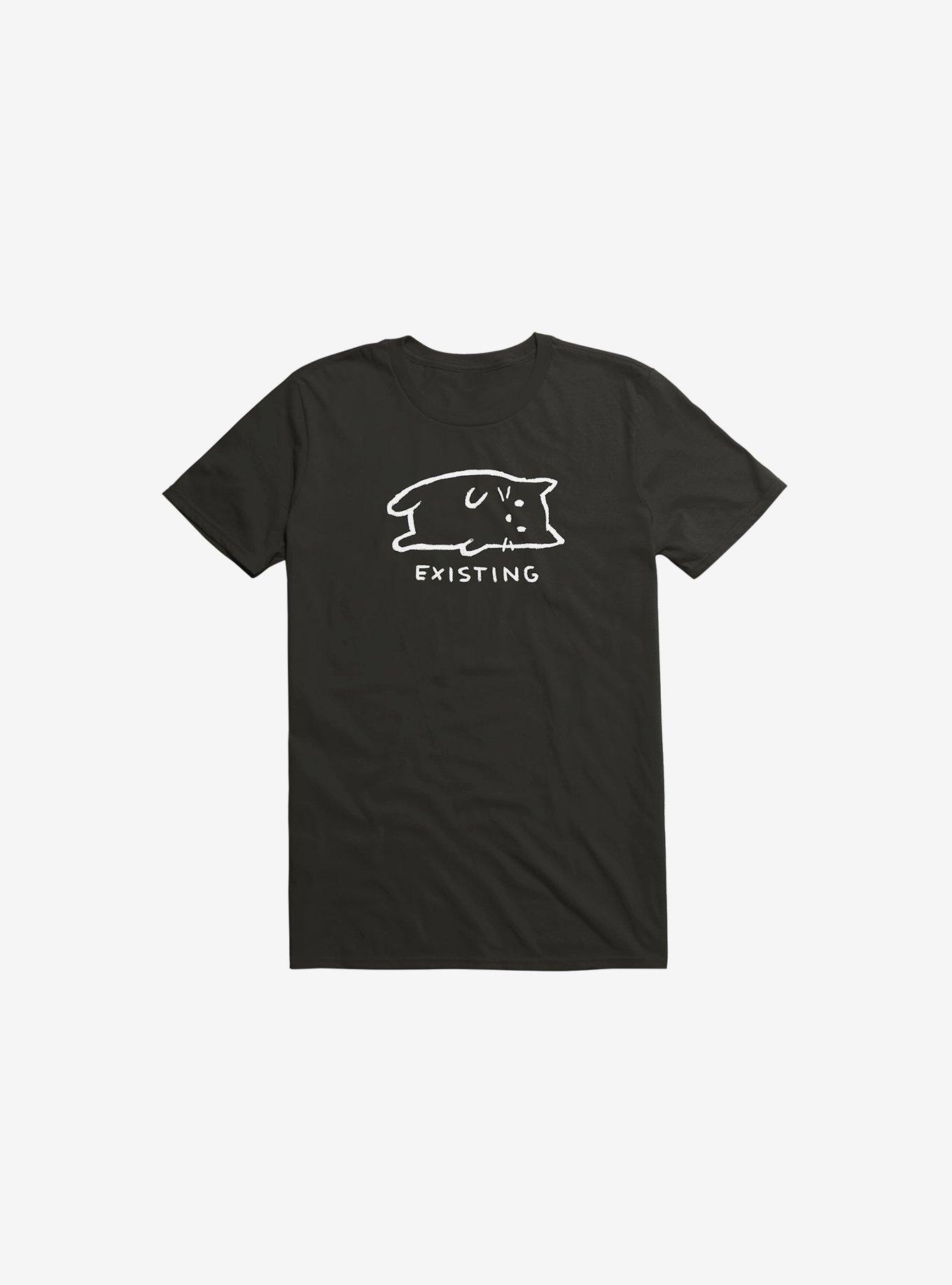 Existing T-Shirt, BLACK, hi-res