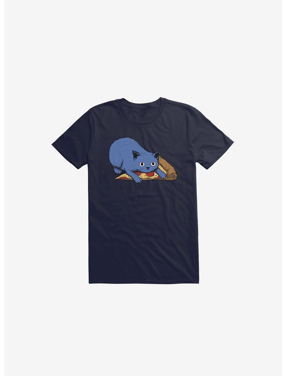 Get Your Own Pizza, Human! T-Shirt, NAVY, hi-res
