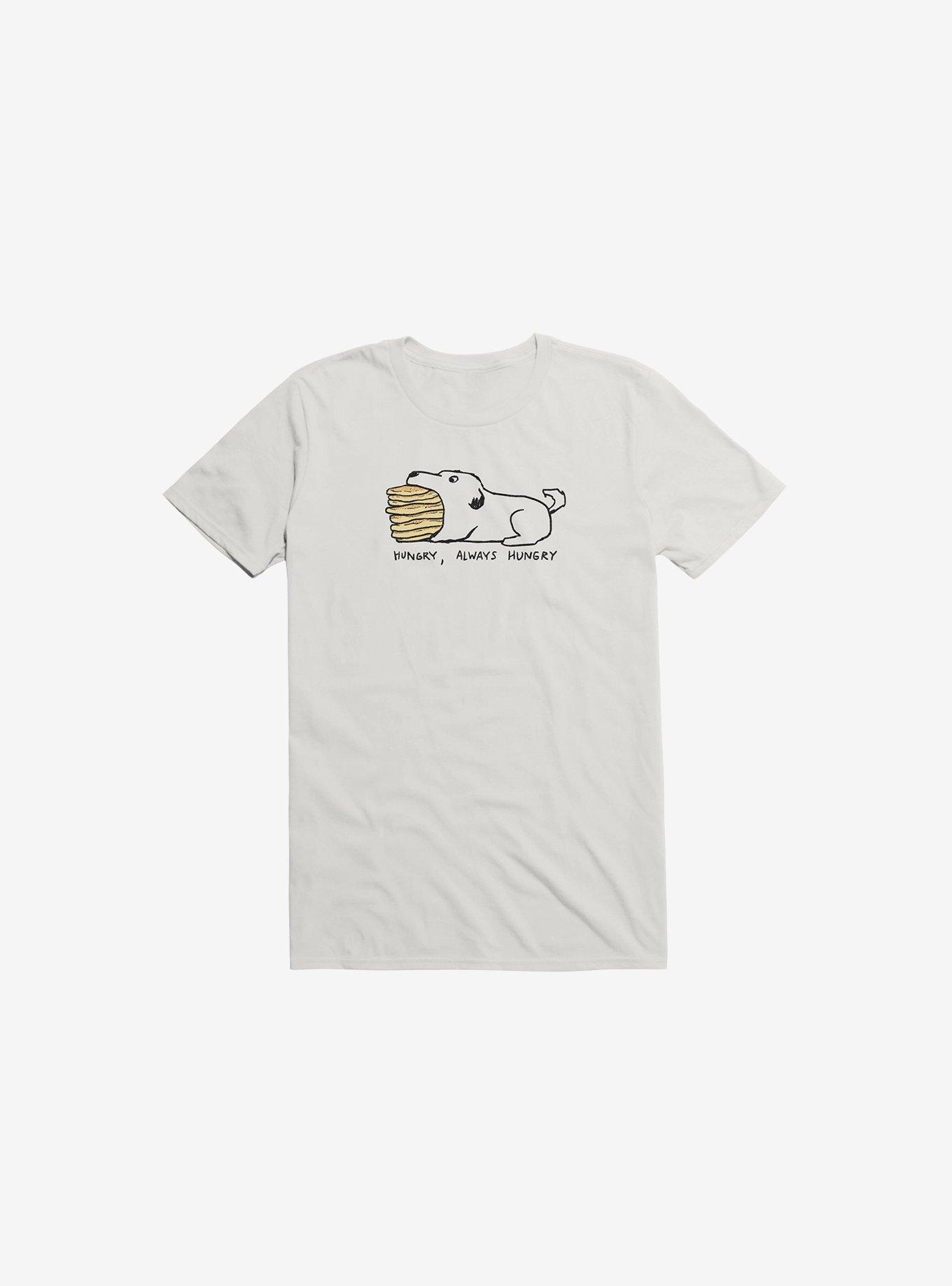 Hungry, Always Hungry T-Shirt, WHITE, hi-res
