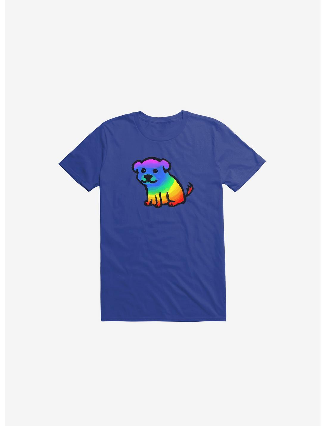 Rainbow Dog T-Shirt, ROYAL, hi-res