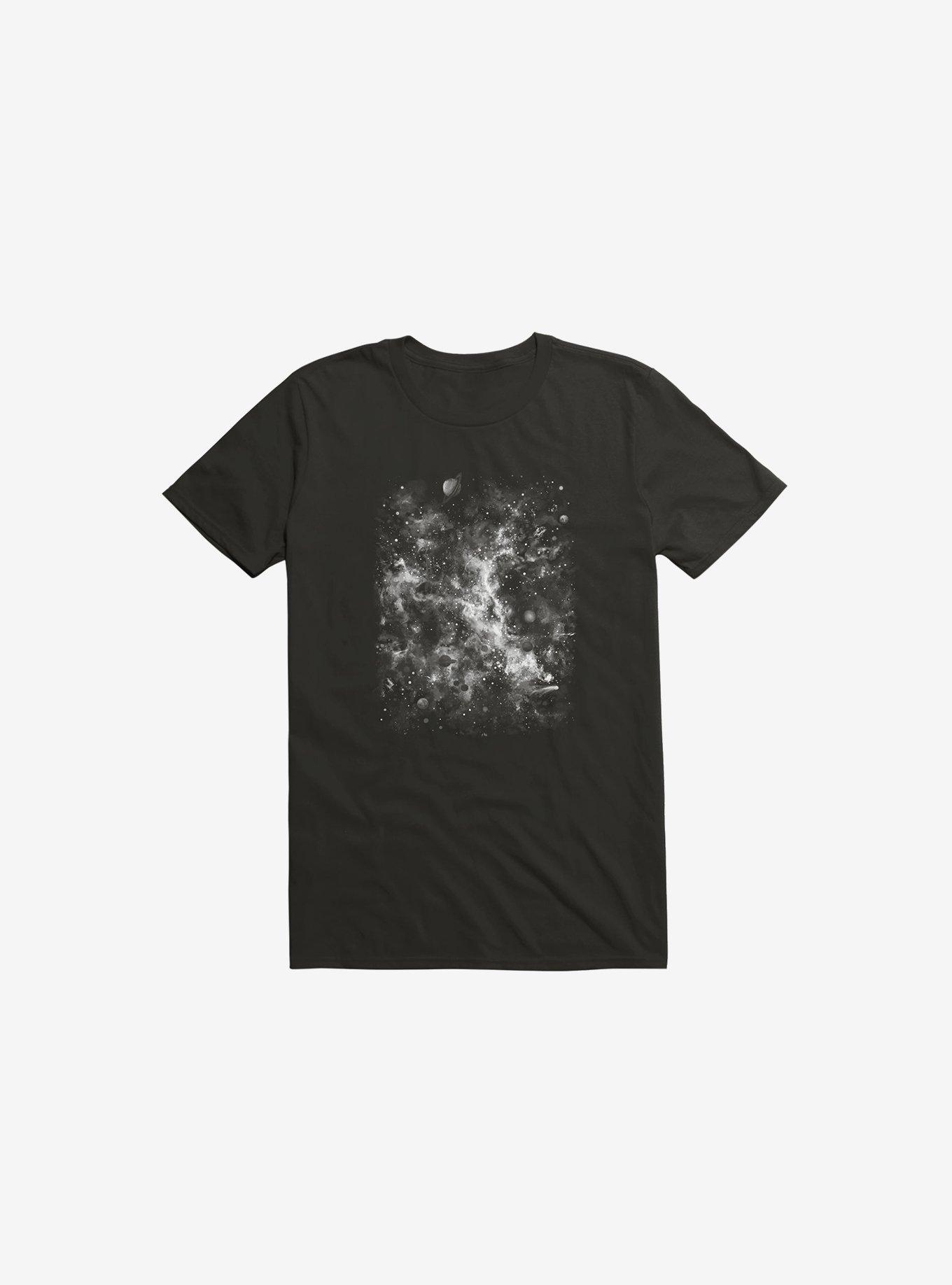 Space Painted T-Shirt, BLACK, hi-res