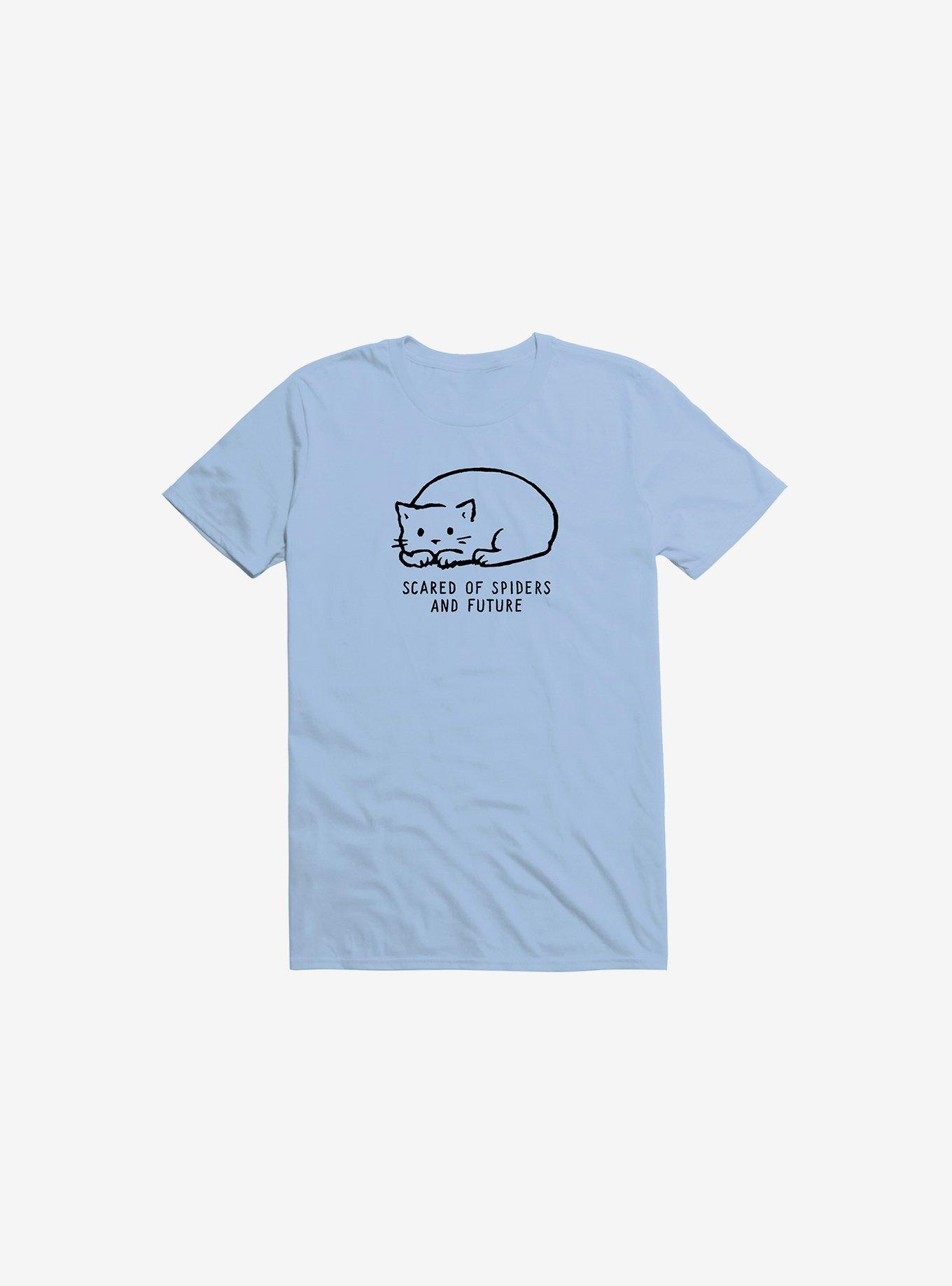 Scared Of Spiders And Future T-Shirt, LIGHT BLUE, hi-res