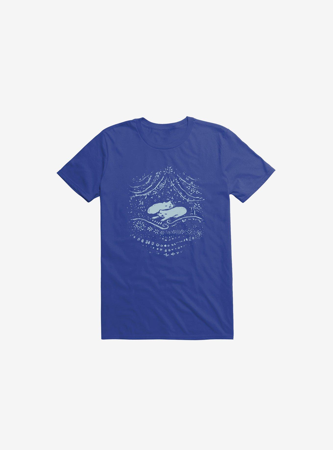 Winter Cats T-Shirt, ROYAL, hi-res