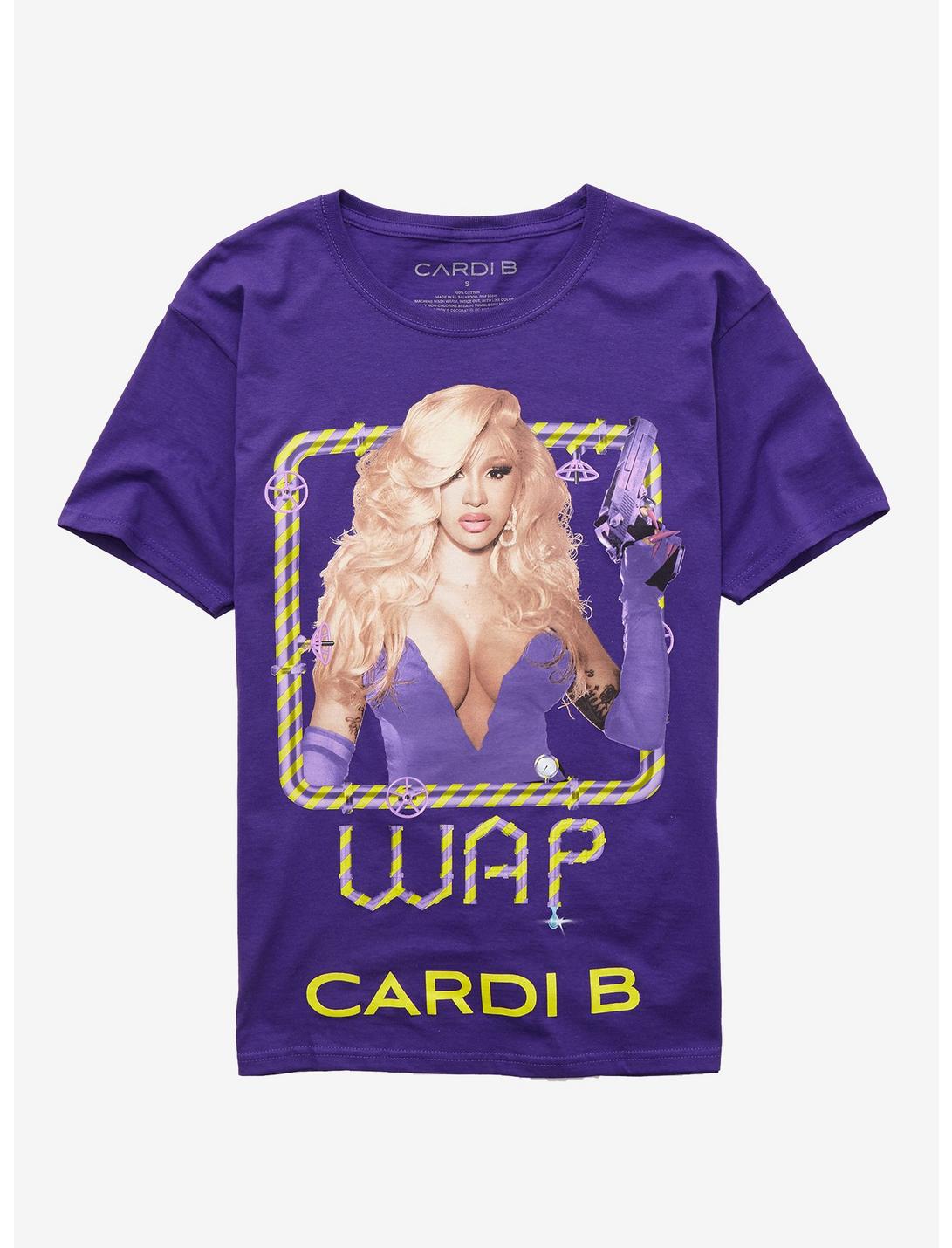 Cardi B WAP Girls T-Shirt, PURPLE, hi-res
