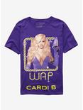 Cardi B WAP Girls T-Shirt, PURPLE, hi-res