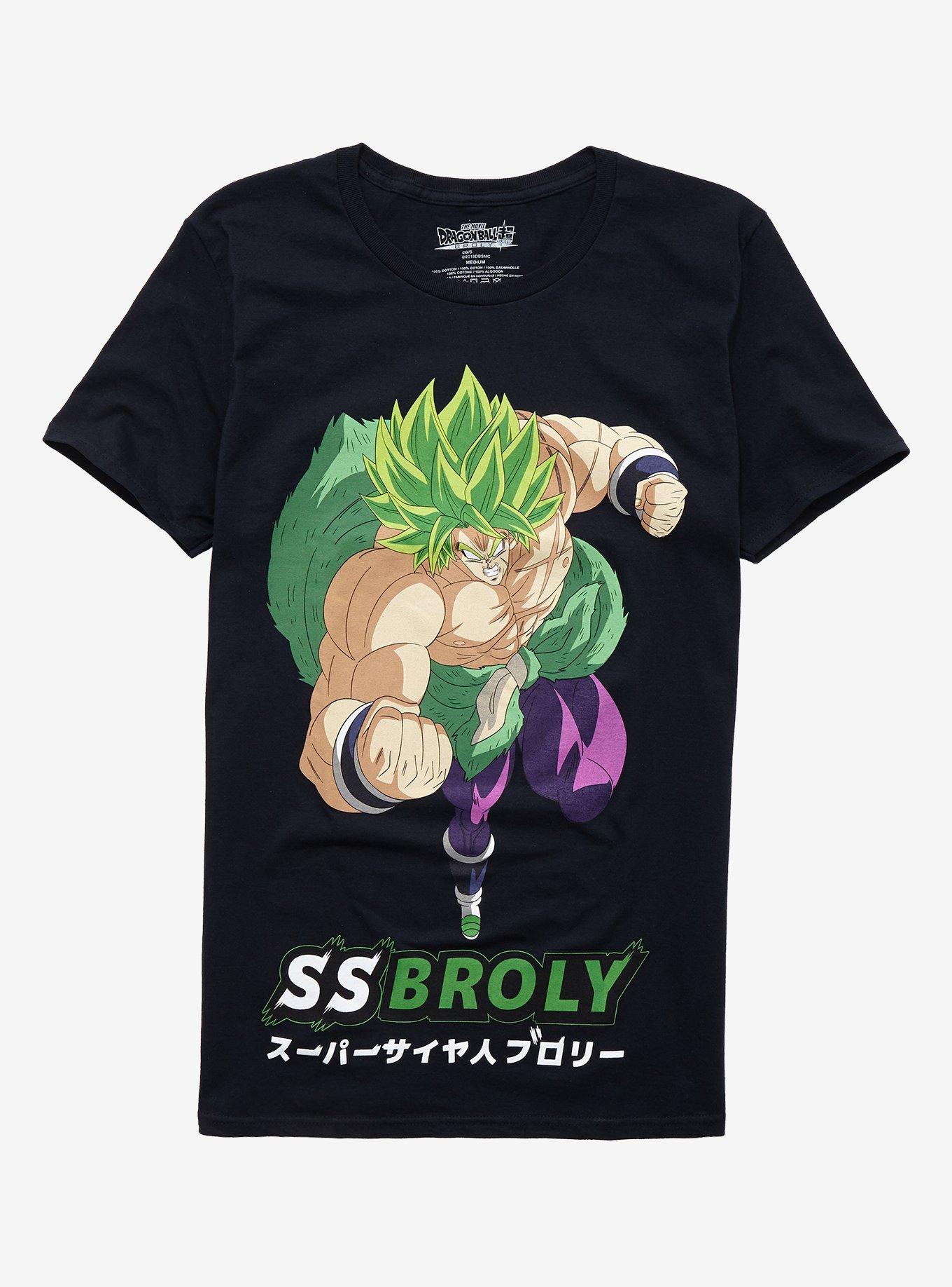 Dragon Ball Super: Broly SS Broly T-Shirt, BLACK, hi-res