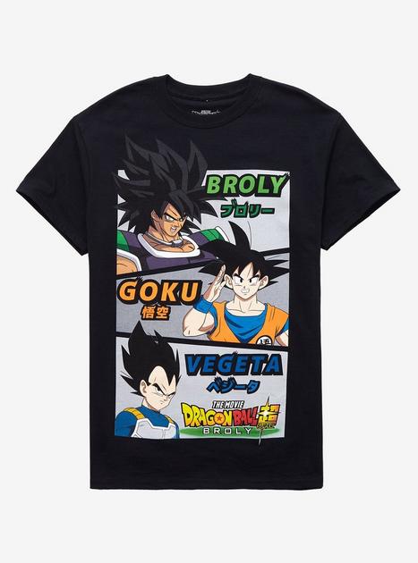 Dragon Ball Super: Broly Trio Panels T-Shirt | Hot Topic