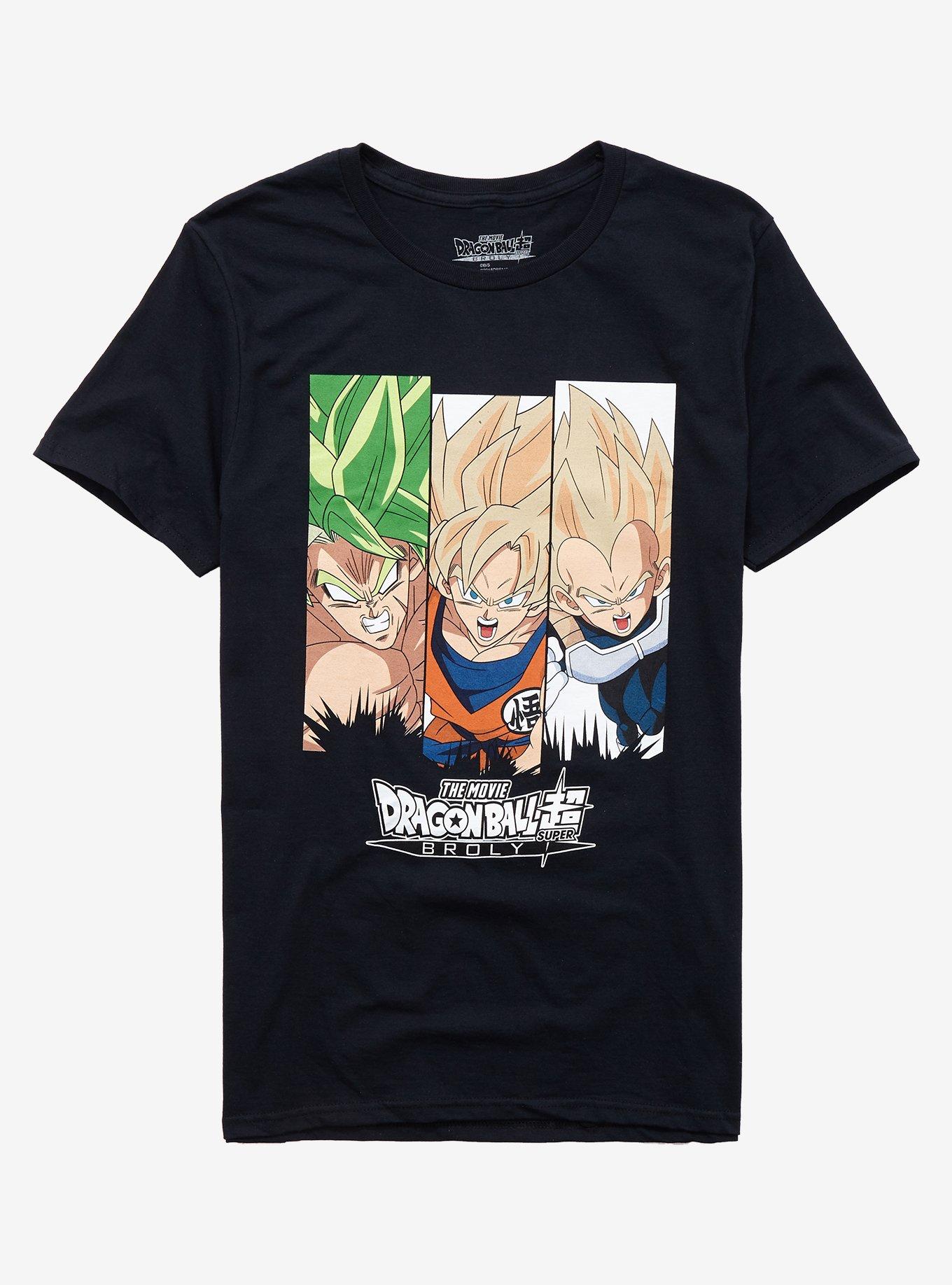 Dragon Ball Super Broly Saiyan Panel T Shirt Hot Topic 3923