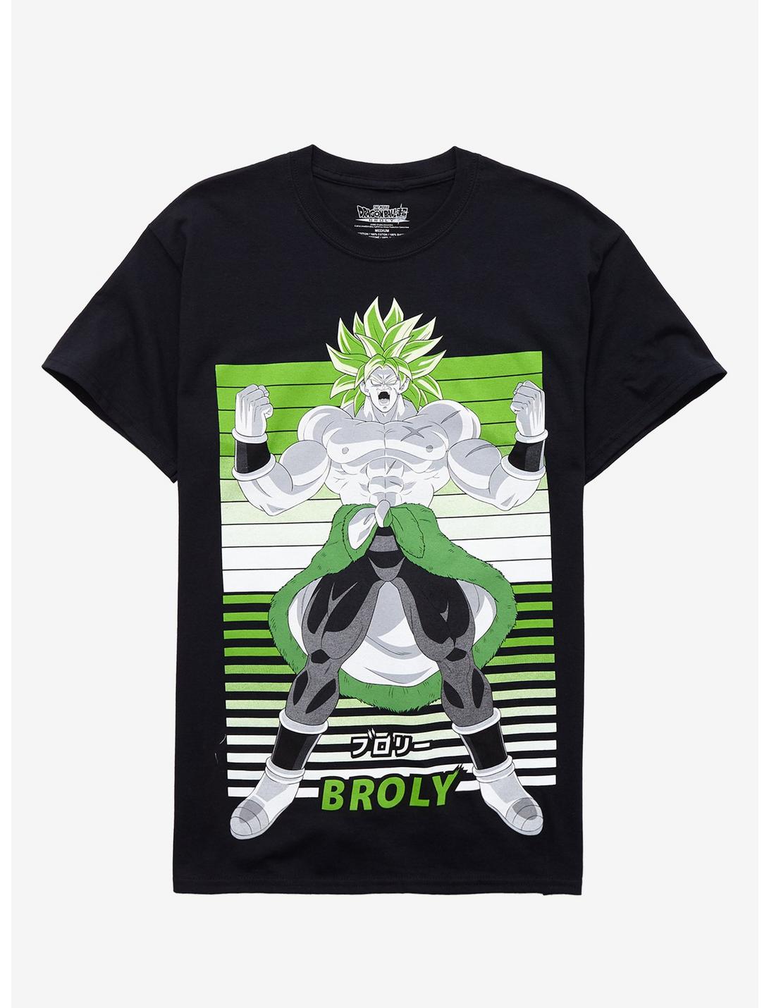Dragon Ball Super: Broly Green & White Broly T-Shirt, BLACK, hi-res