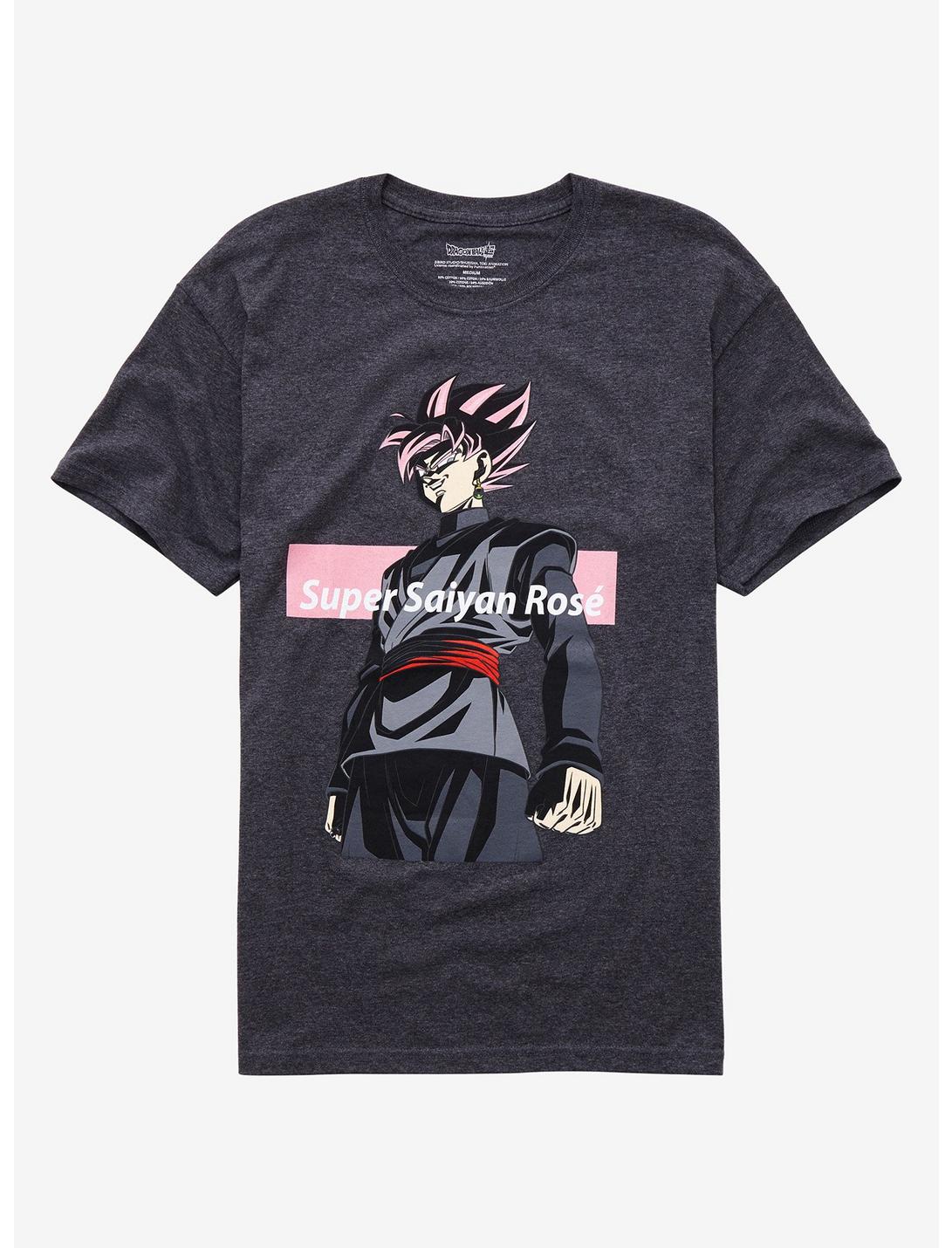 Dragon Ball Super Grey Super Siayan Rose T-Shirt, GREY, hi-res