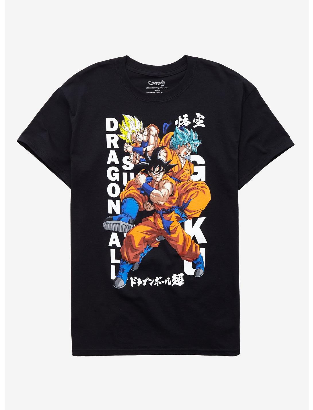 Dragon Ball Super Goku Trio T-Shirt, BLACK, hi-res