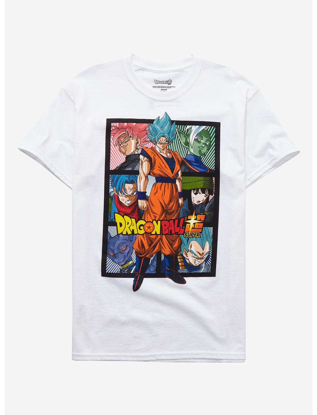 Dragon Ball Super Six Panel T-Shirt, WHITE, hi-res